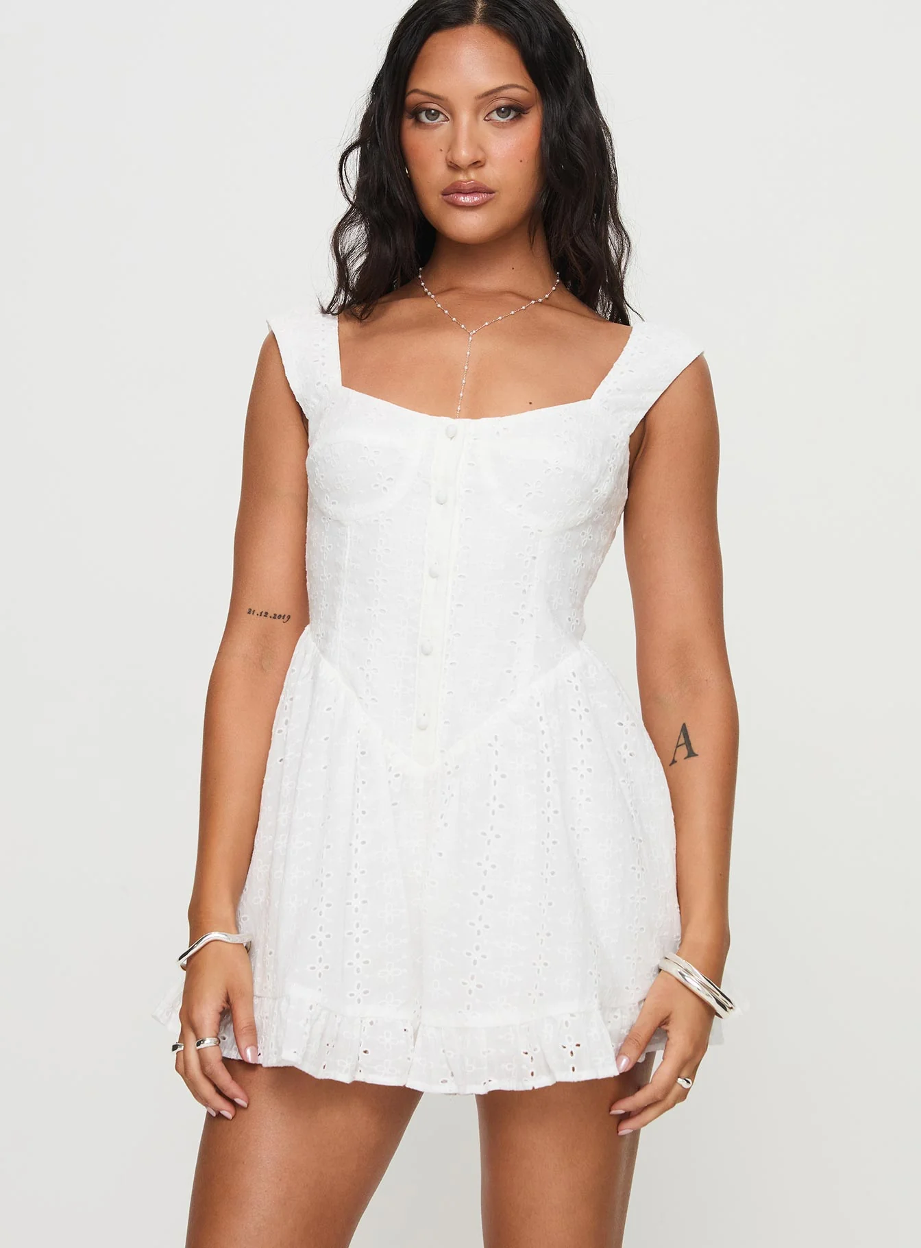 Oakwood Playsuit White - Image 2