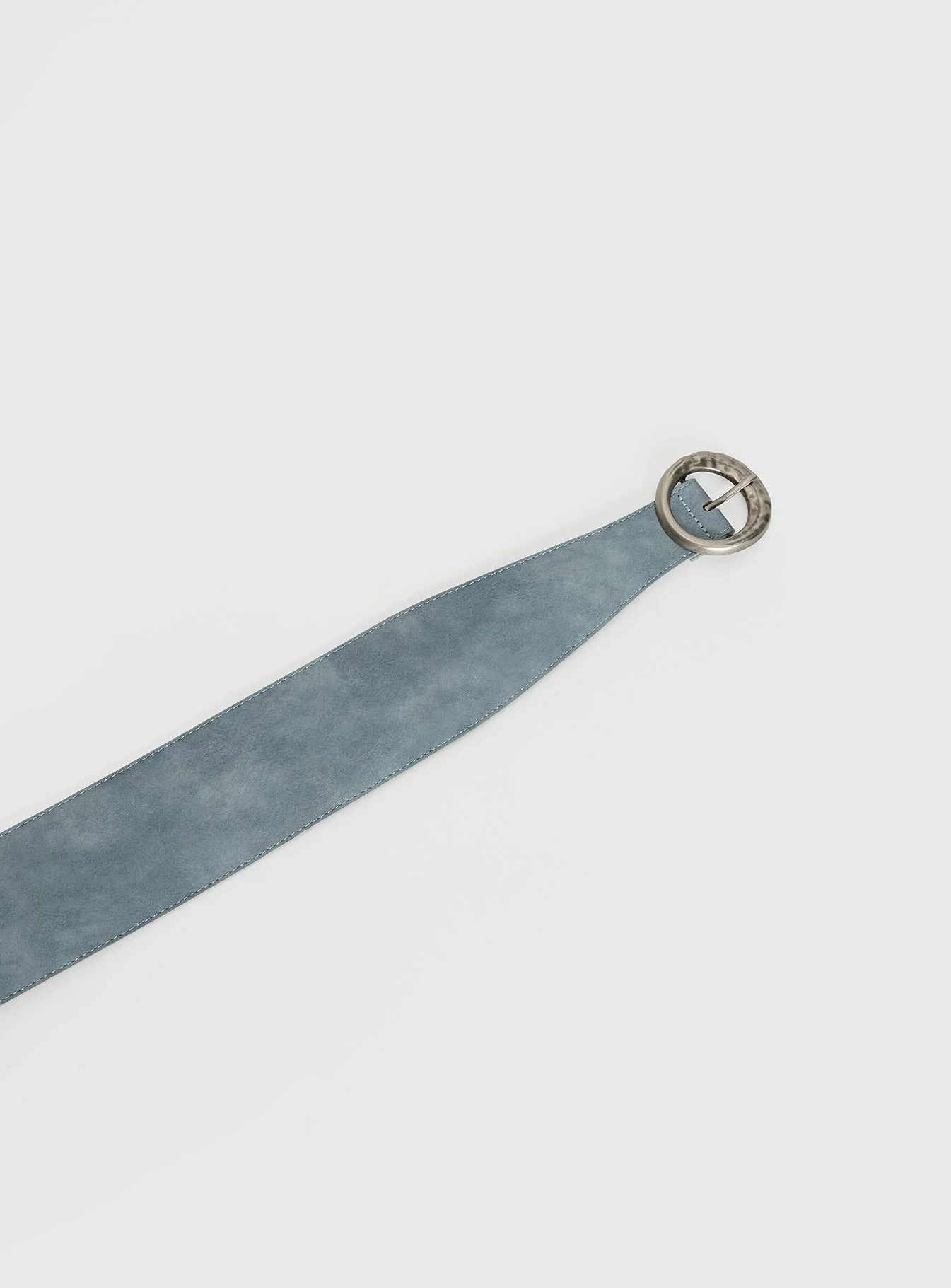 Orelia Faux Leather Statement Belt Blue - Image 3