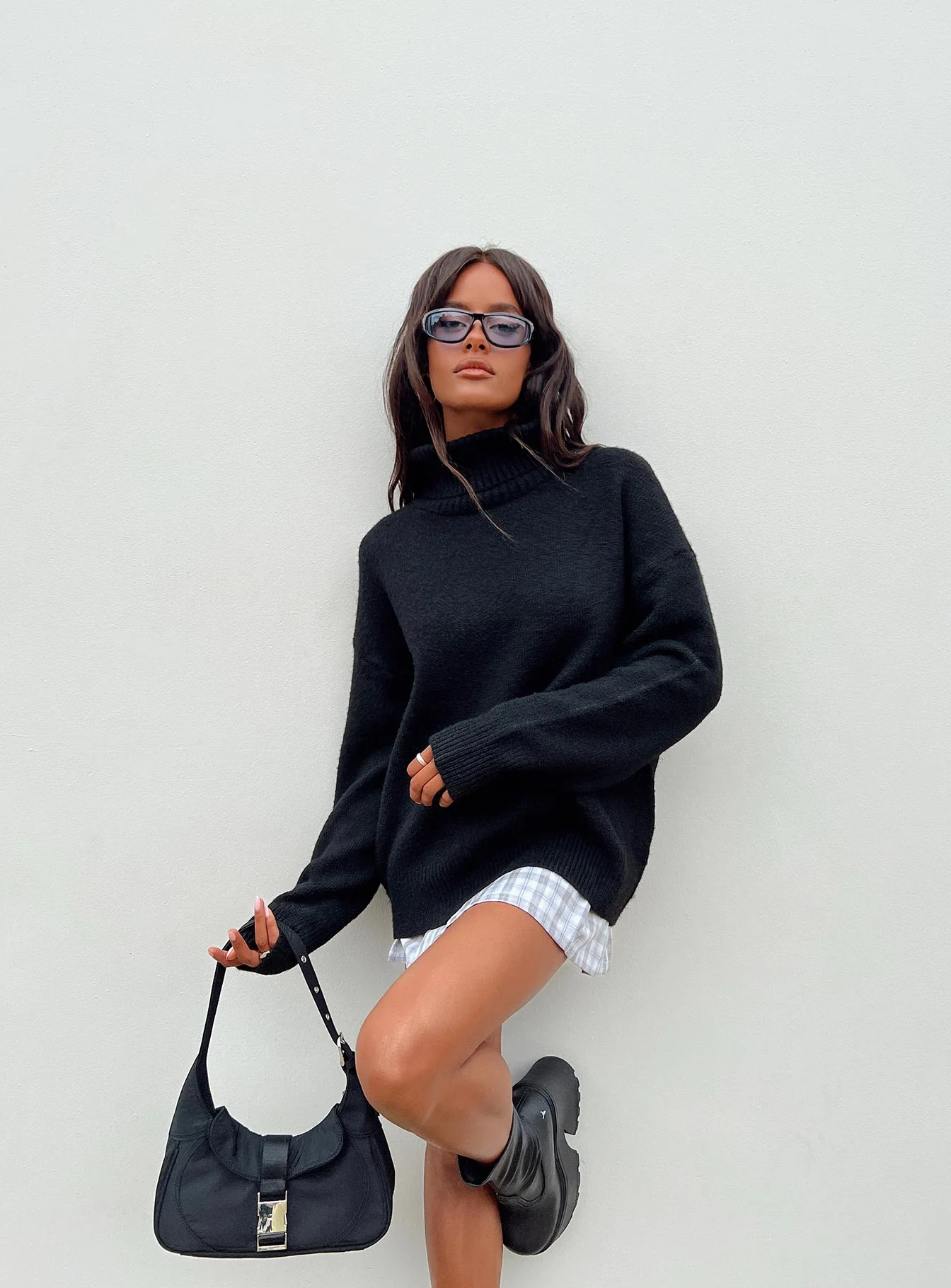 Oswin Turtleneck Sweater Black - Image 6