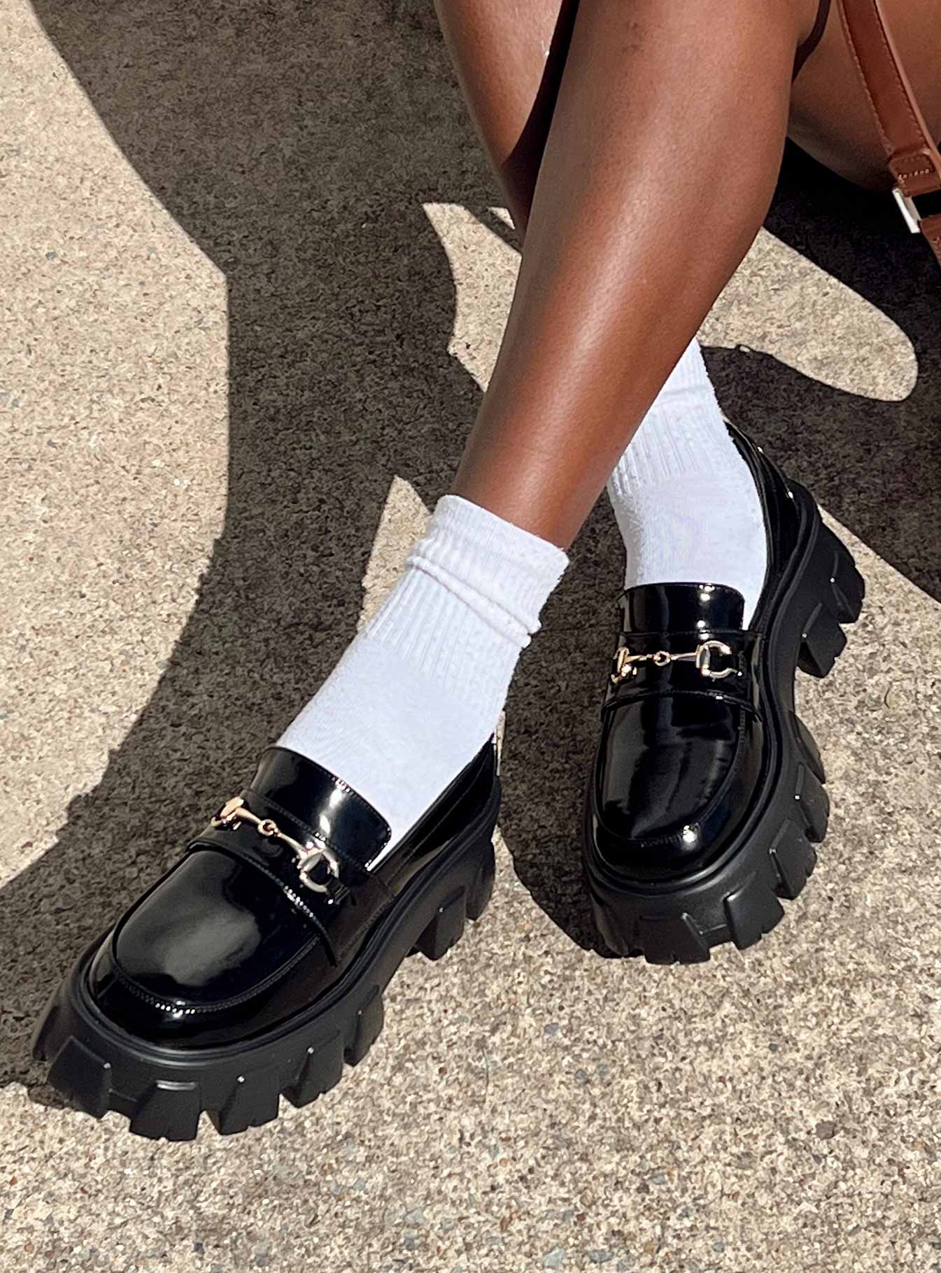 Penny Lane Loafers Black High Shine - Image 2