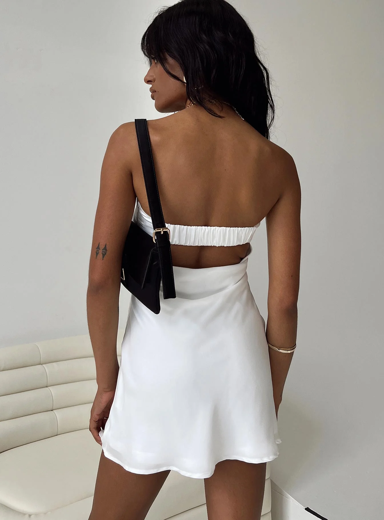 Phillipa Mini Dress White - Image 4