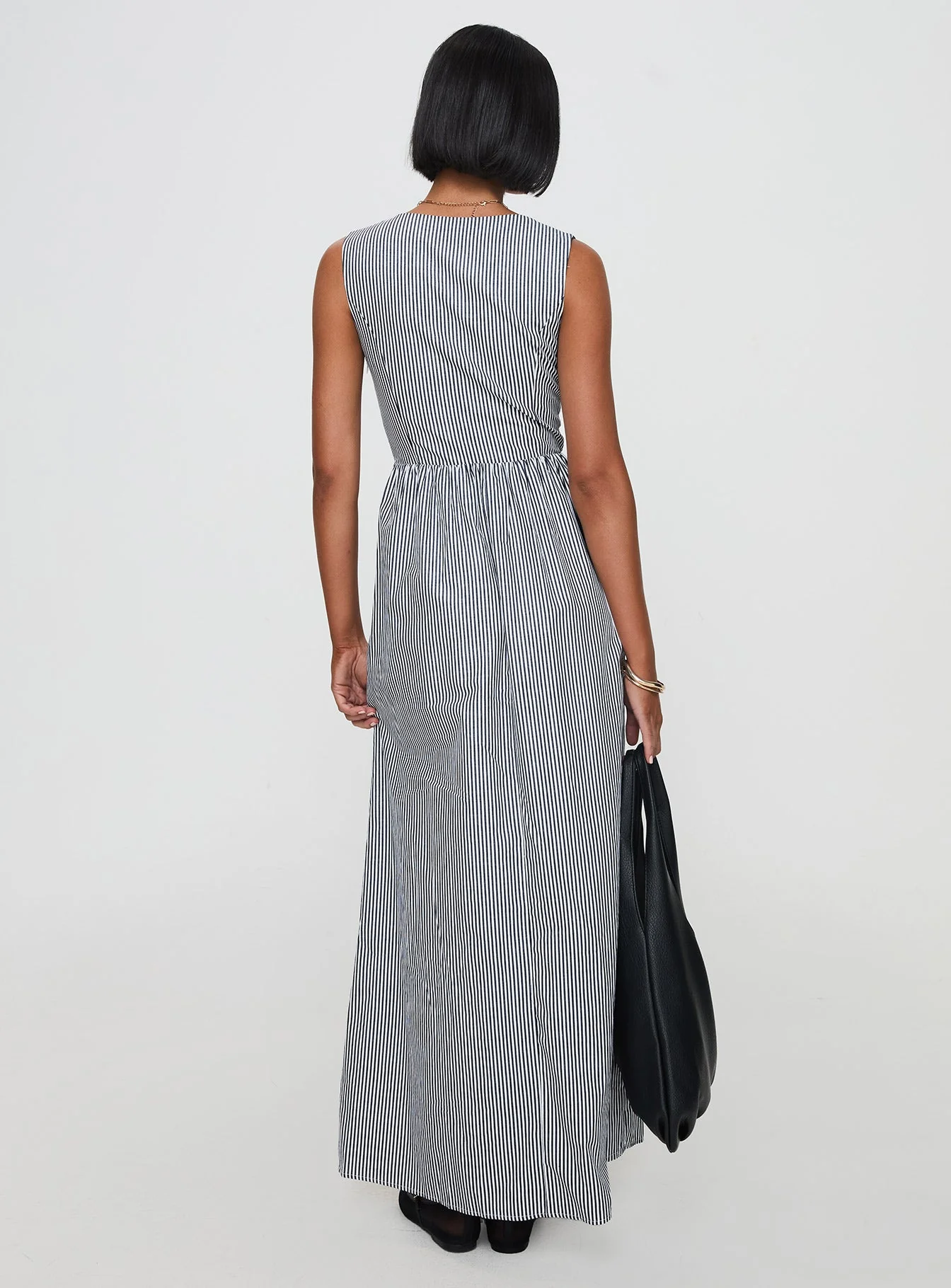 Pokey Maxi Dress Black / White Stripe - Image 5