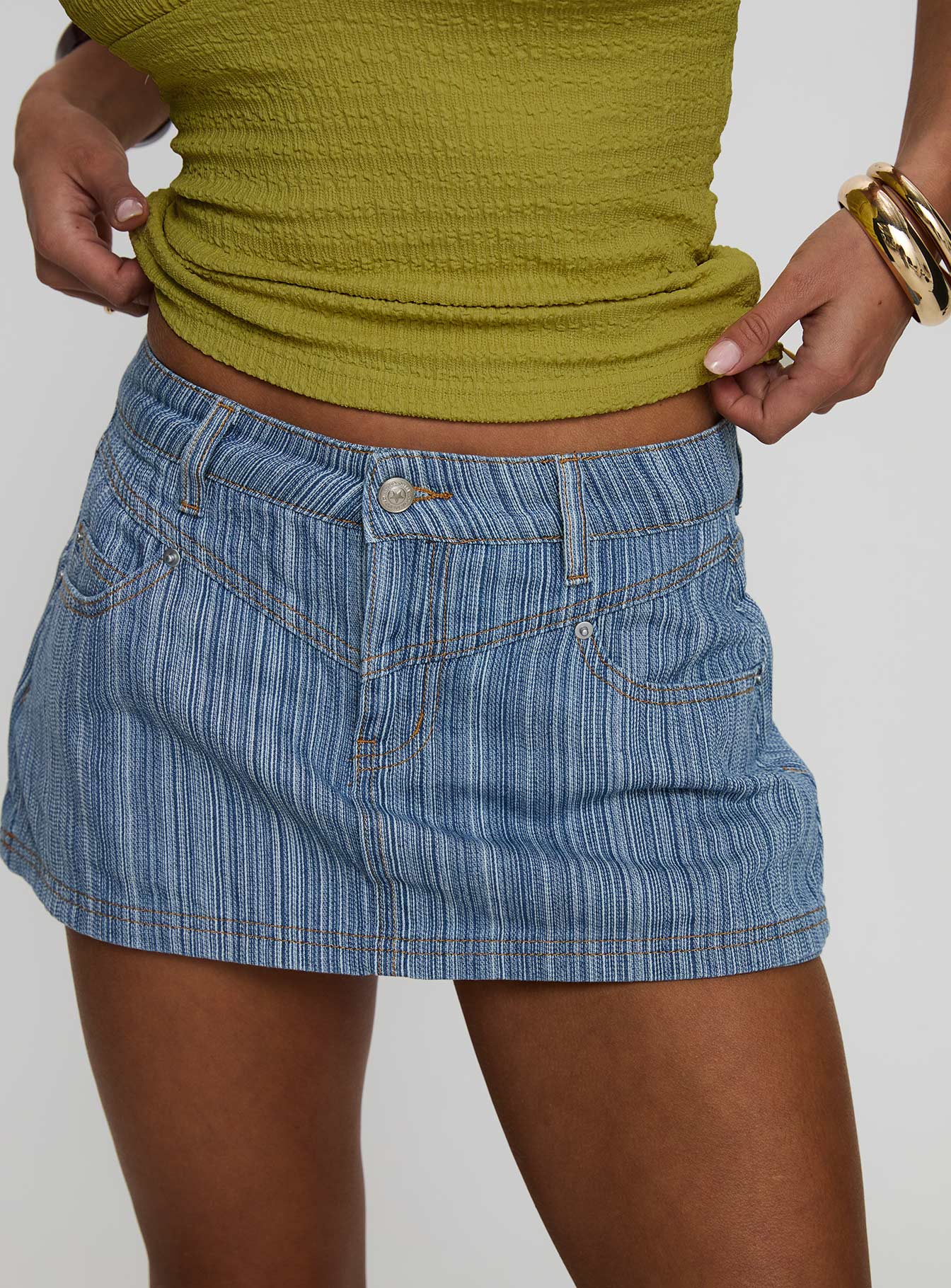 Preslie Skort Blue Stripe - Image 6