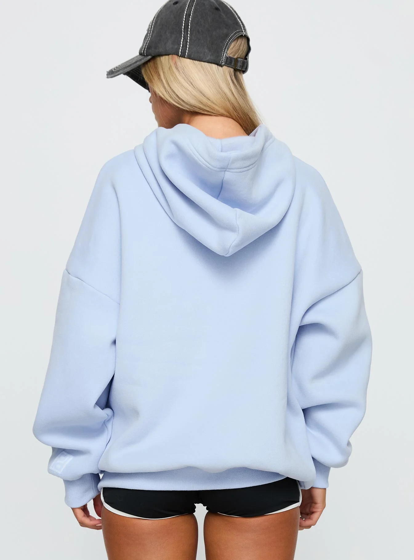 Princess Polly Hooded Sweatshirt Cornflower - Image 4