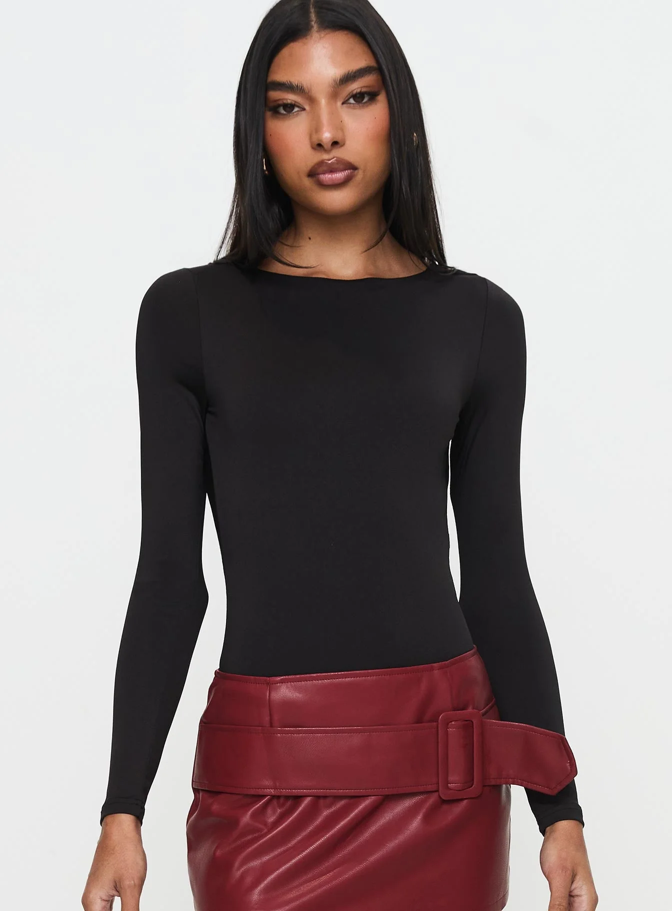 Quinby Backless Long Sleeve Bodysuit - Image 2
