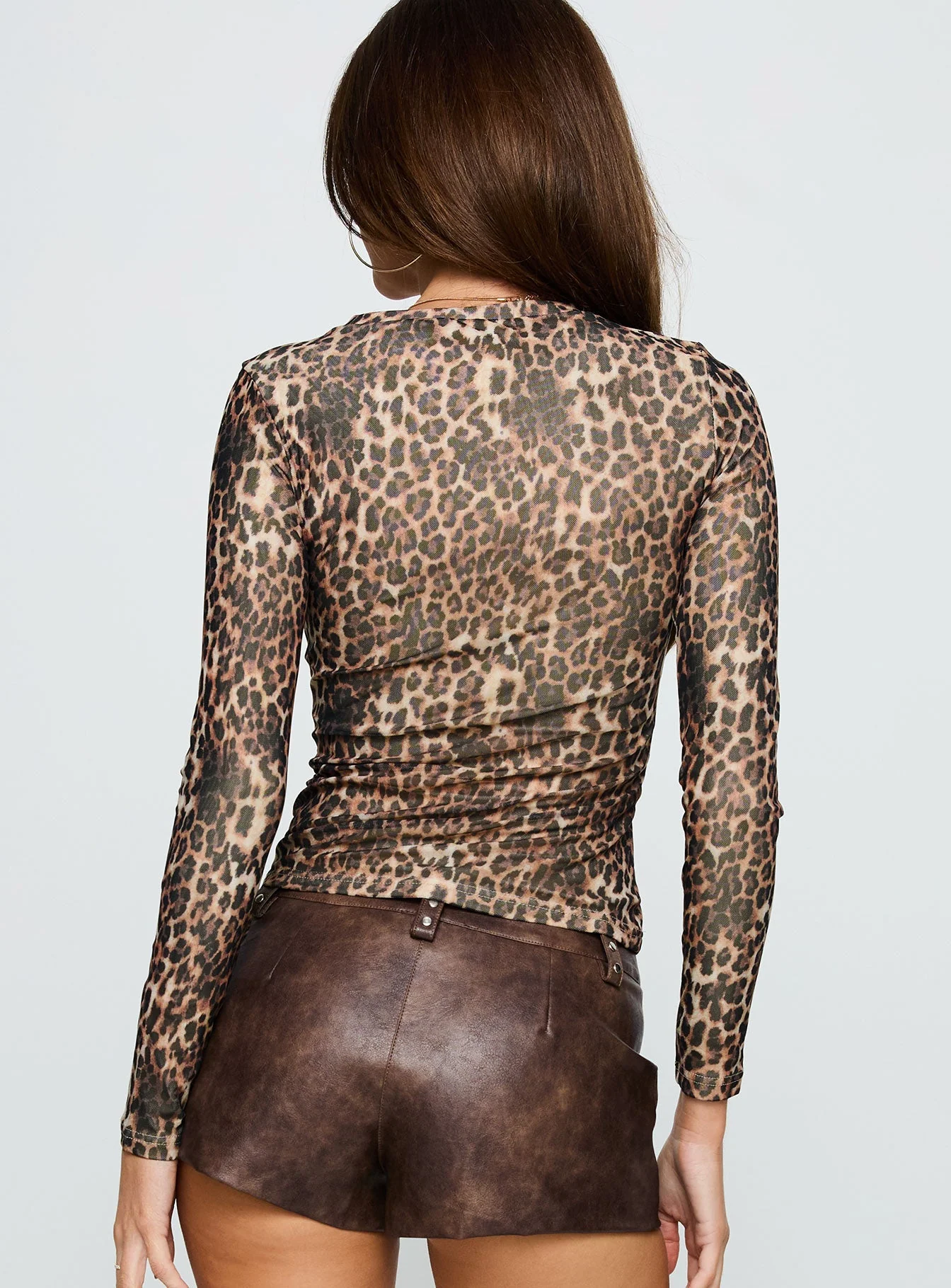 Raldor Long Sleeve Top Leopard - Image 5