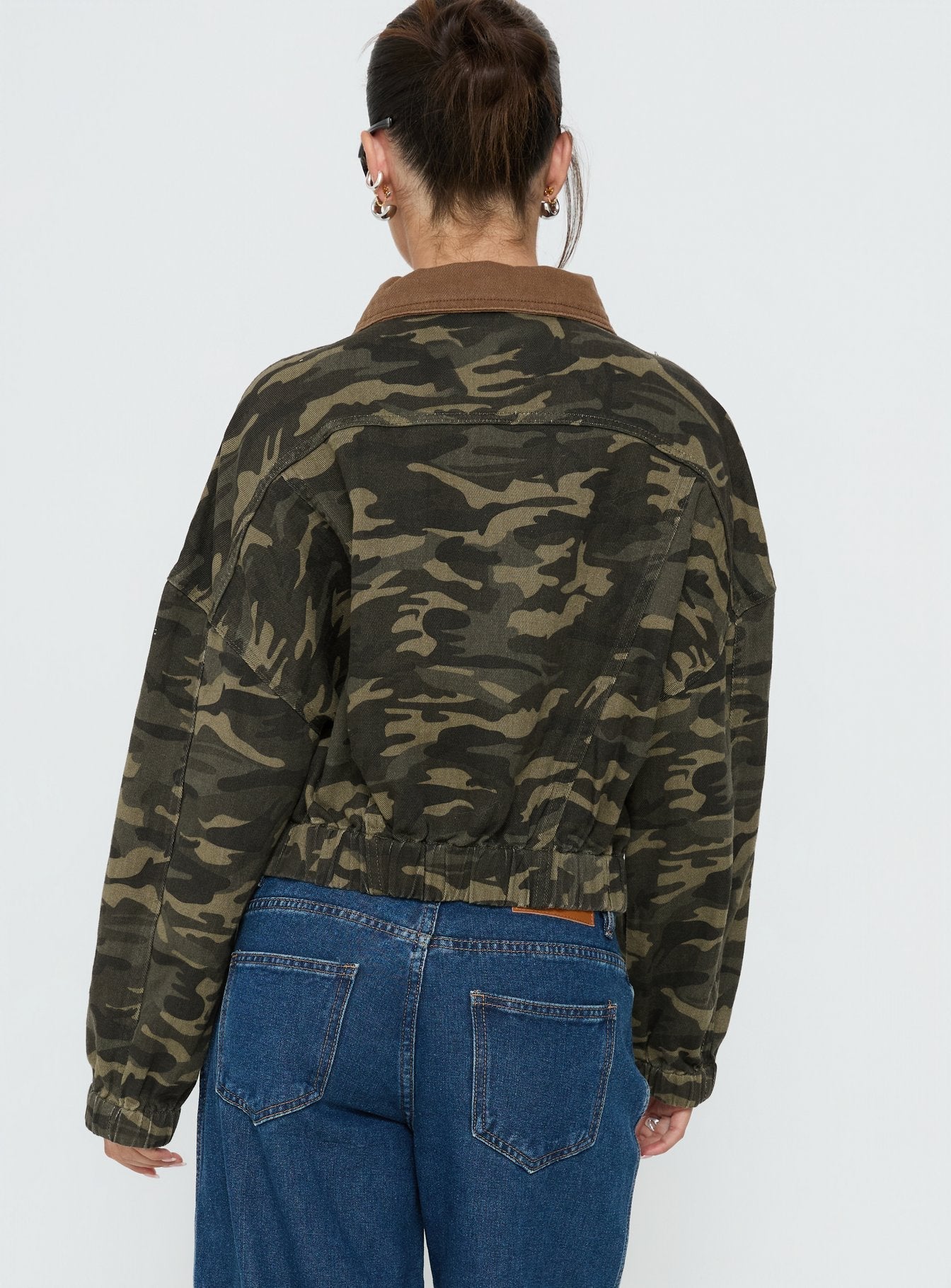 Ramix Oversized Bomber Jacket Camo - Image 5