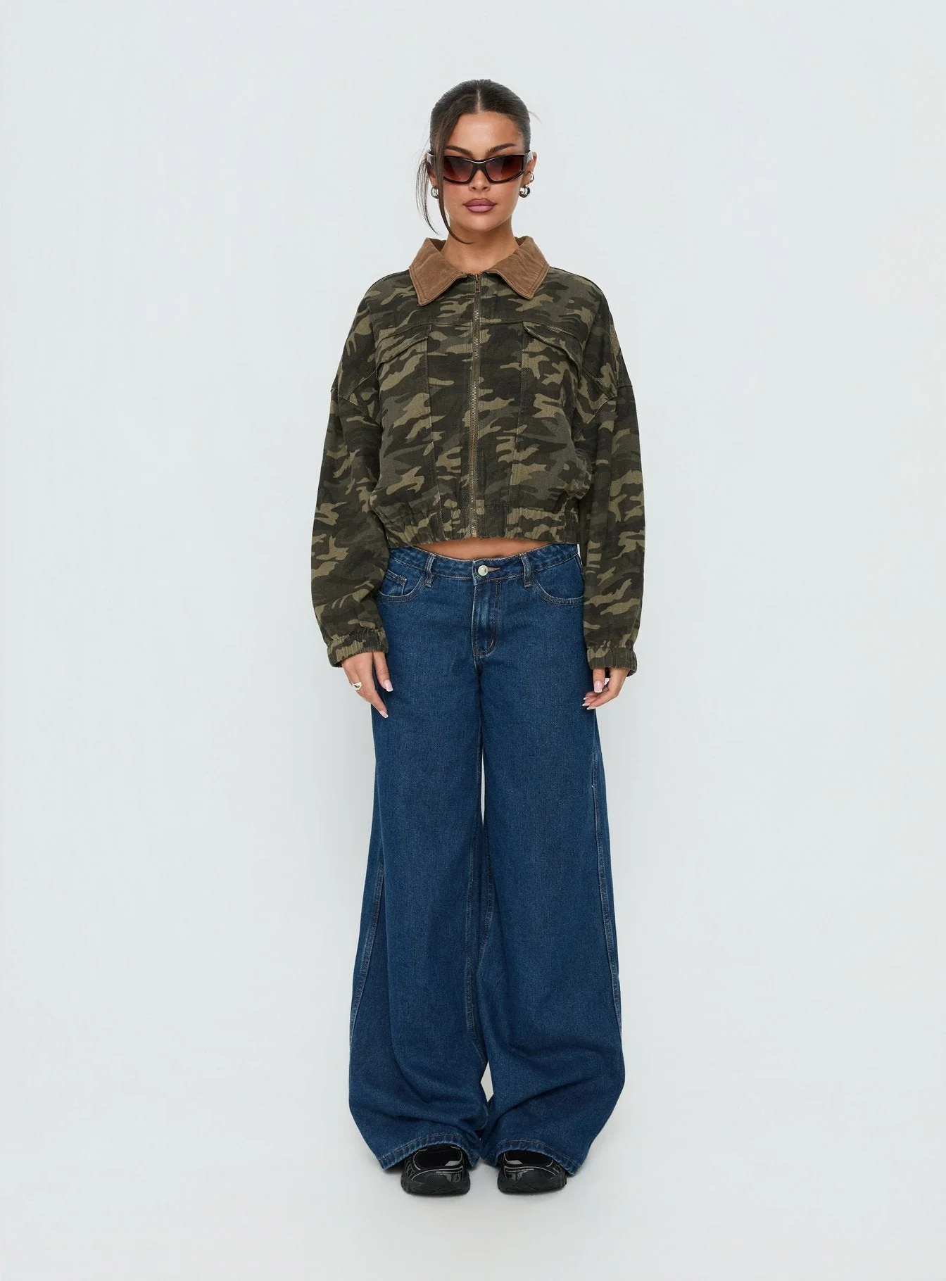Ramix Oversized Bomber Jacket Camo - Image 7
