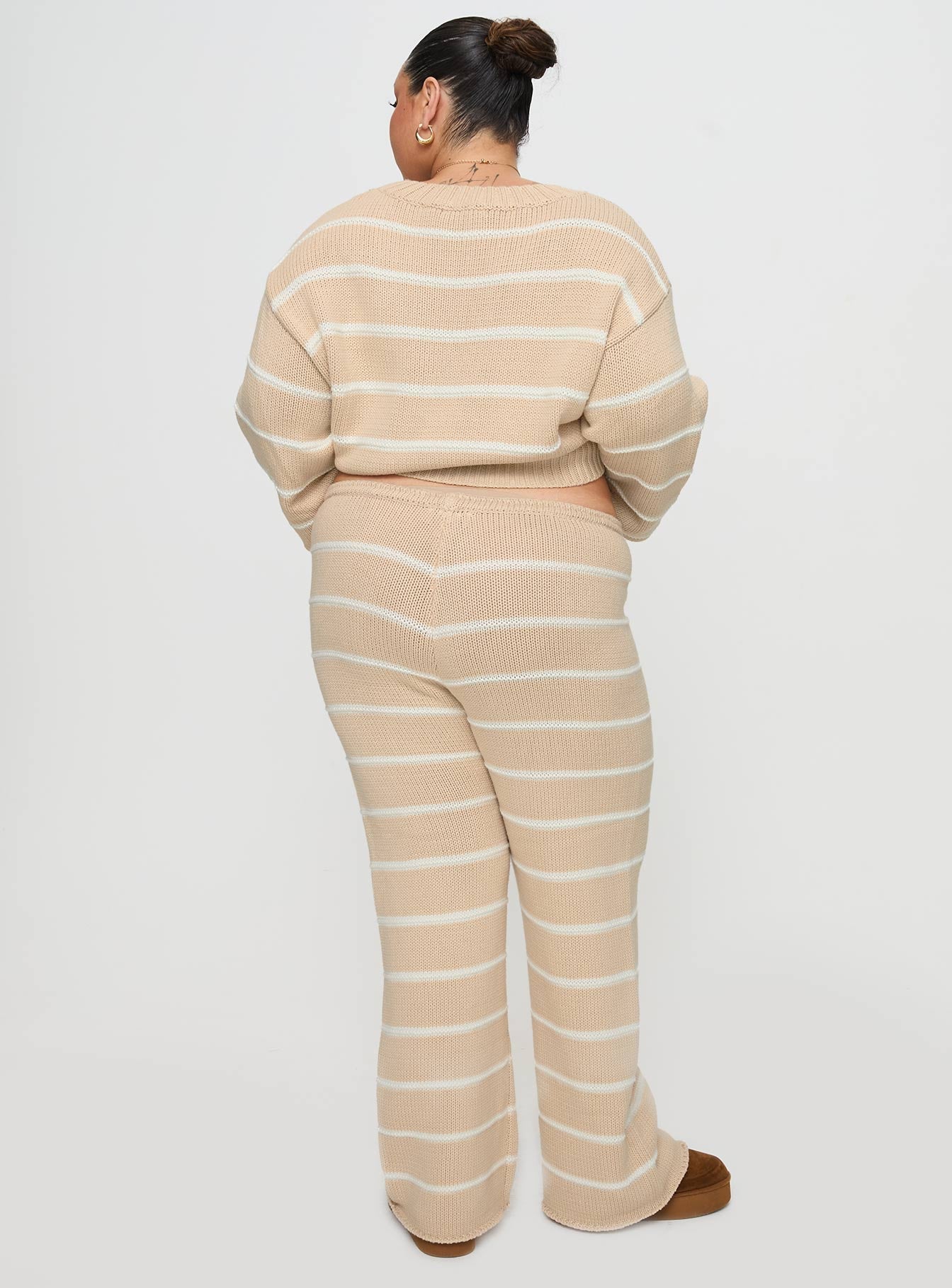 Read Your Mind Knit Pant Cream Stripe - Image 11