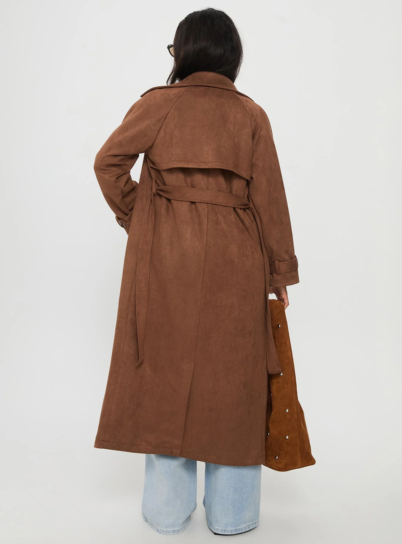 Rectify Trench Coat Brown - Image 4