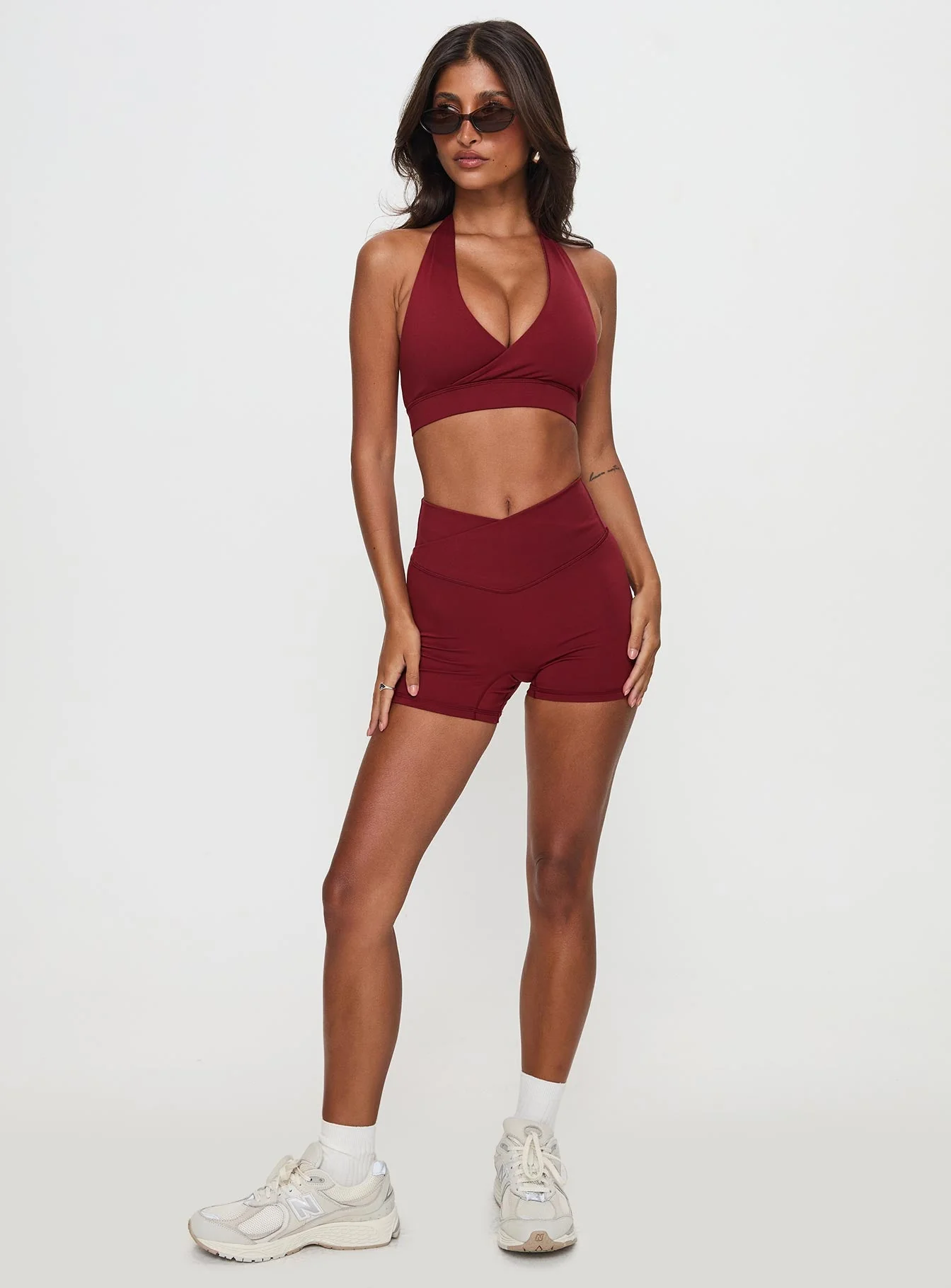 Return Serve Halter Active Top Red - Image 3
