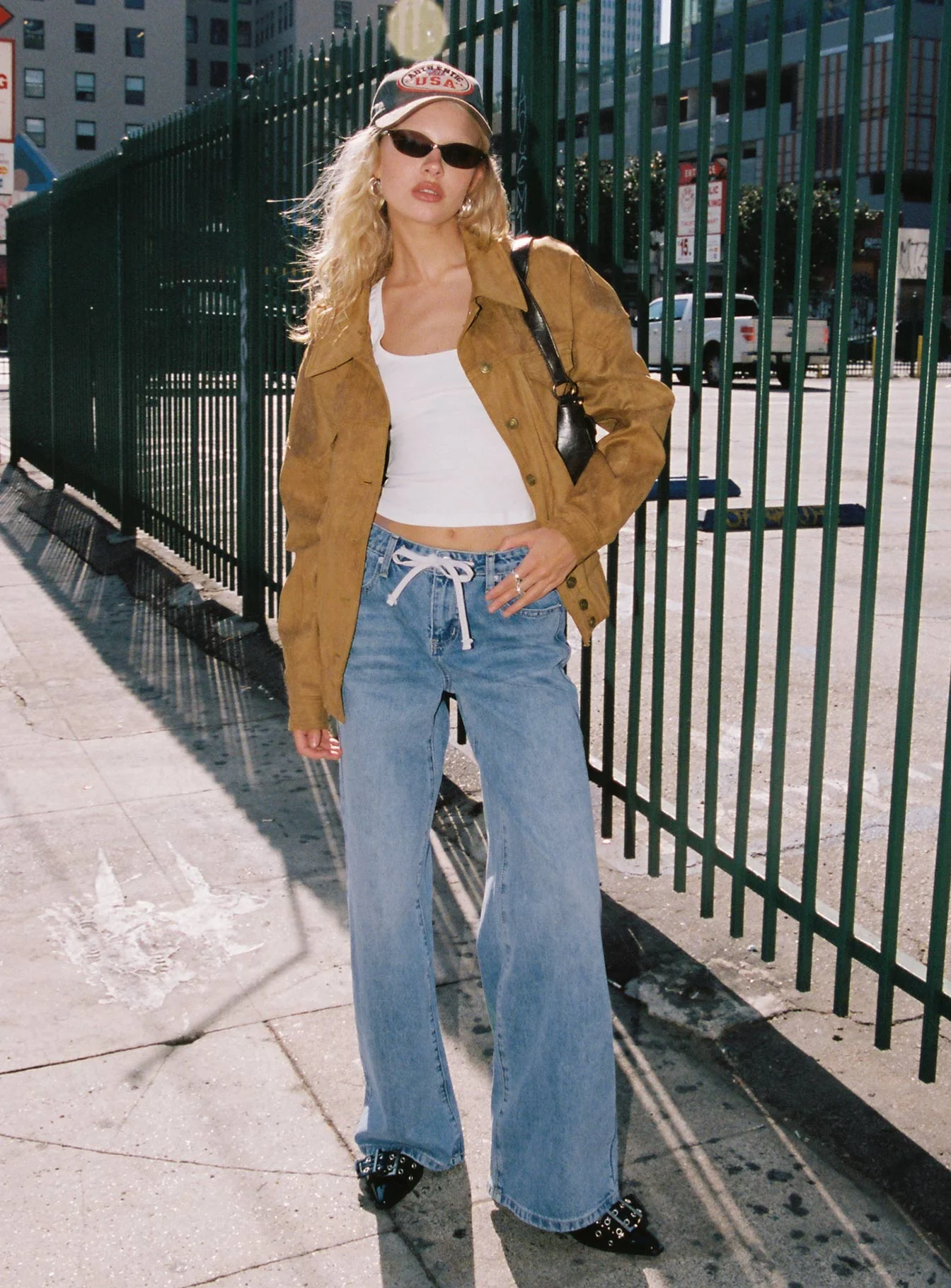 Ristretto Faux Suede Bomber Brown - Image 10