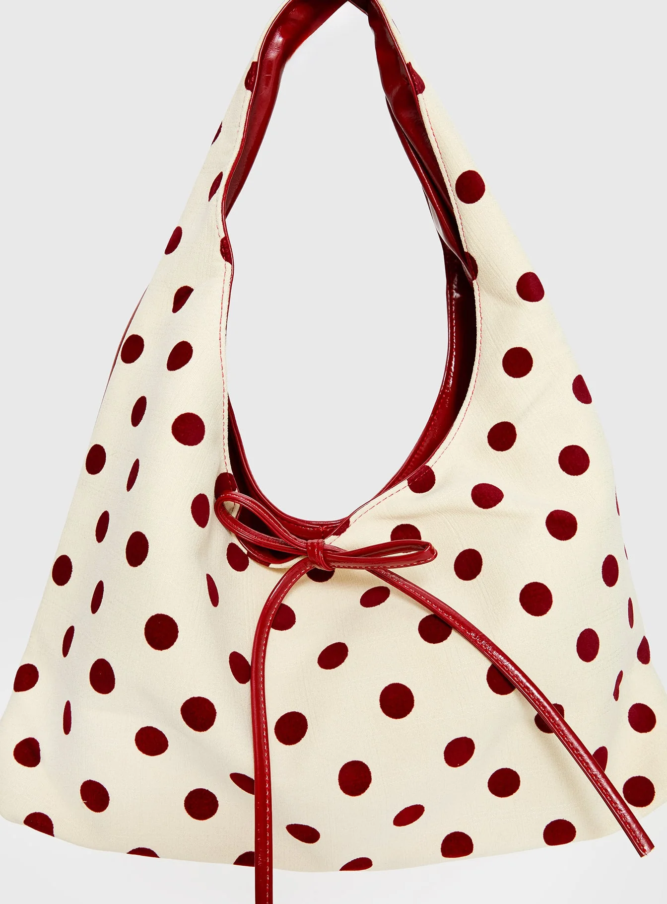 Rosamaria Shoulder Bag Cream Polka Dot - Image 6