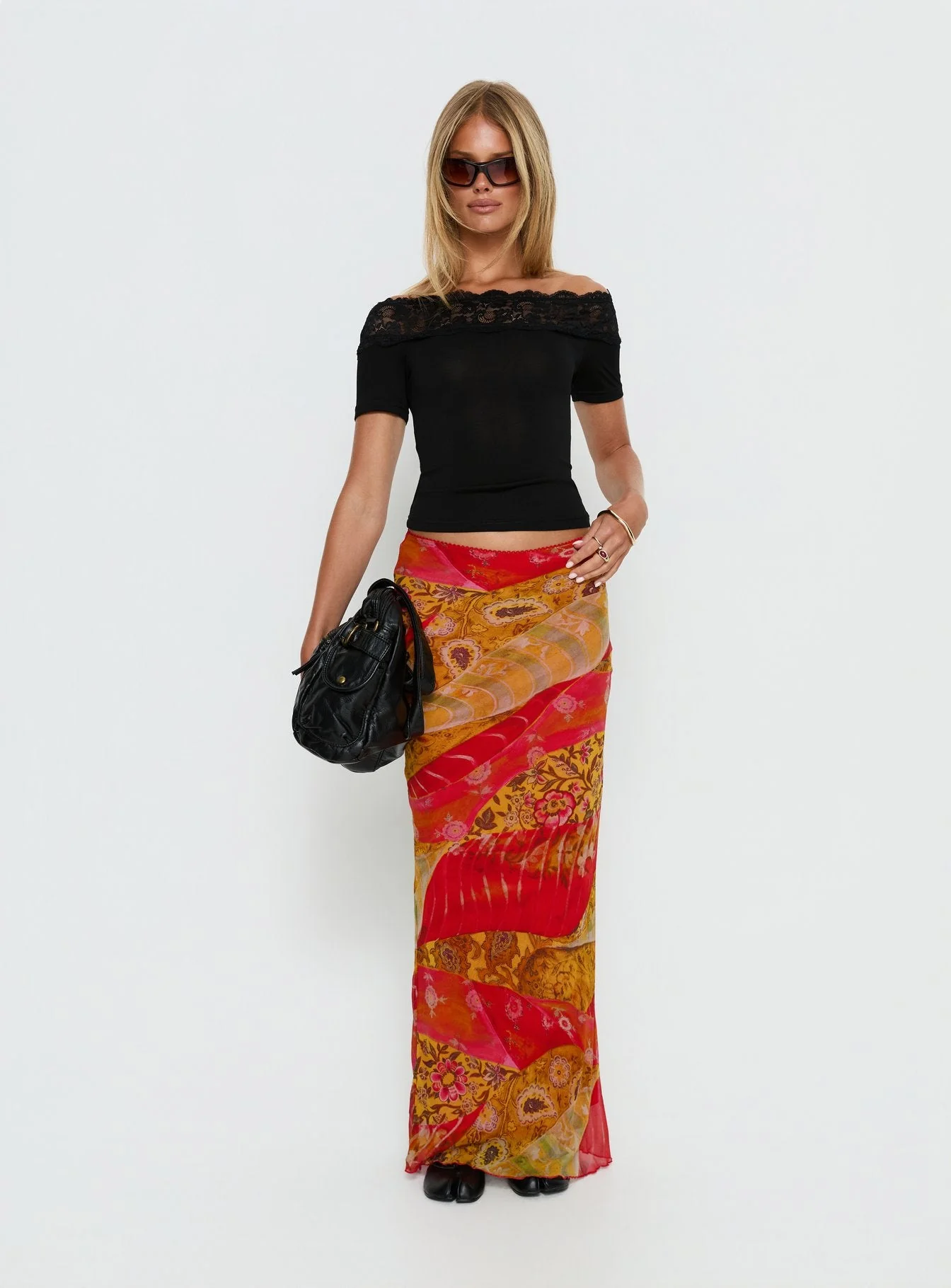 Rowana Maxi Skirt Multi Paisley - Image 3