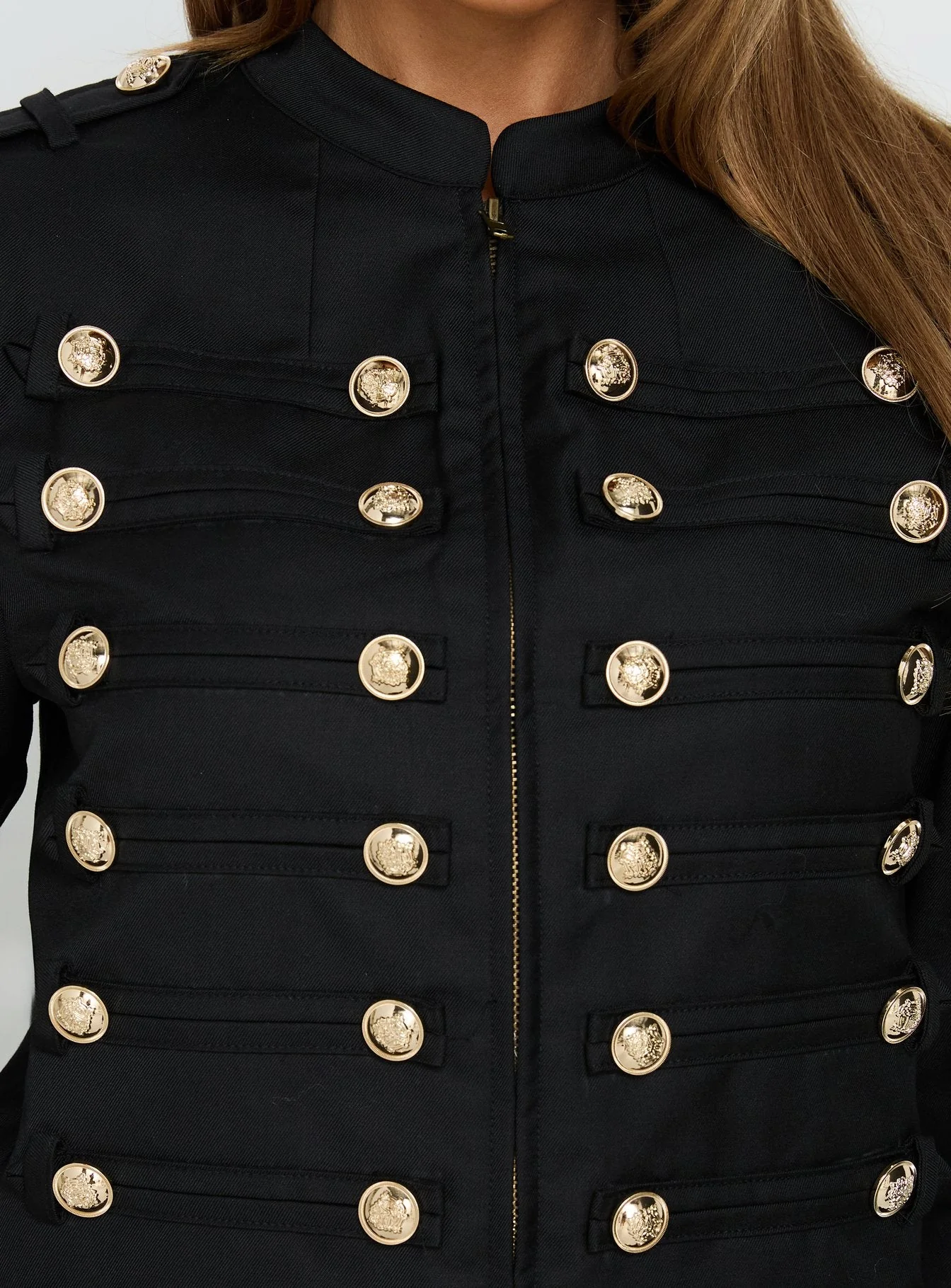 Rush Hour Button Detail Jacket Black - Image 6