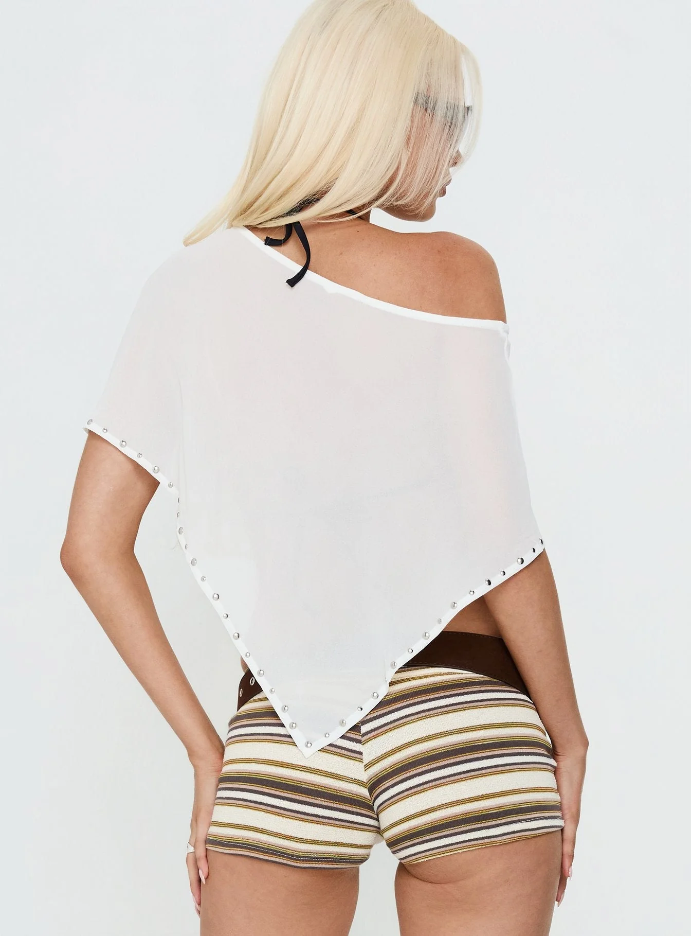 Safe Space Sheer Poncho White - Image 5