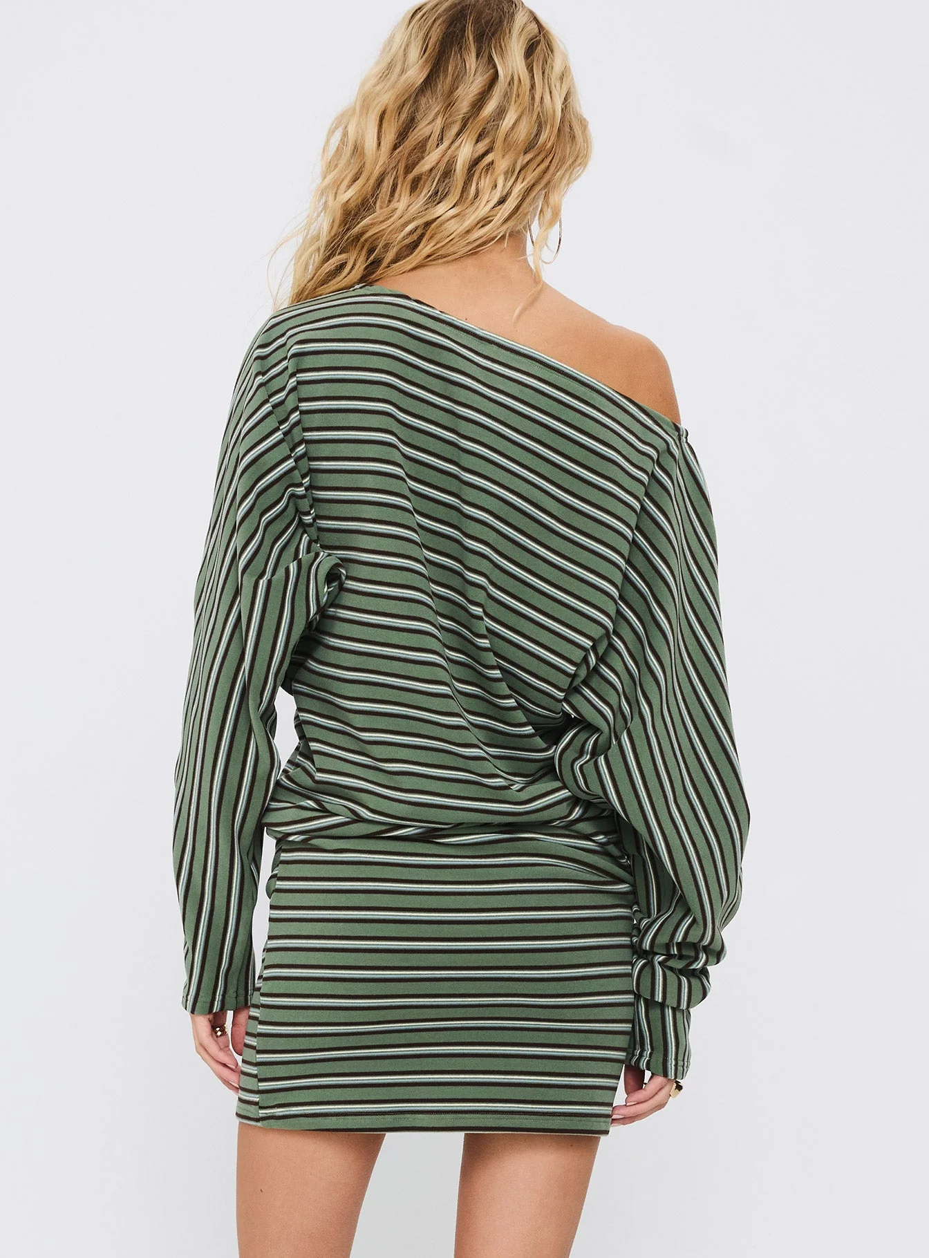 Salley Long Sleeve Mini Dress Stripe - Image 5