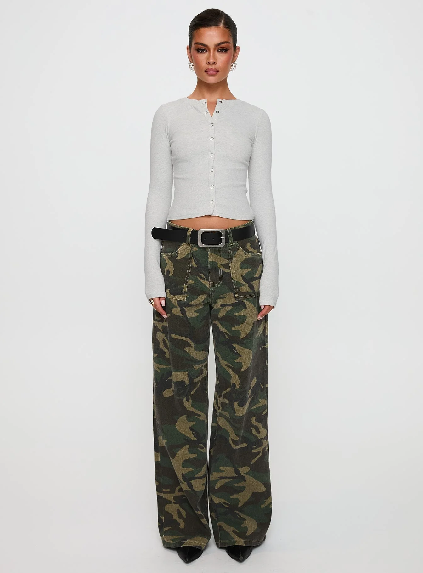 Sandra Dee Knit Top Grey Marle - Image 7