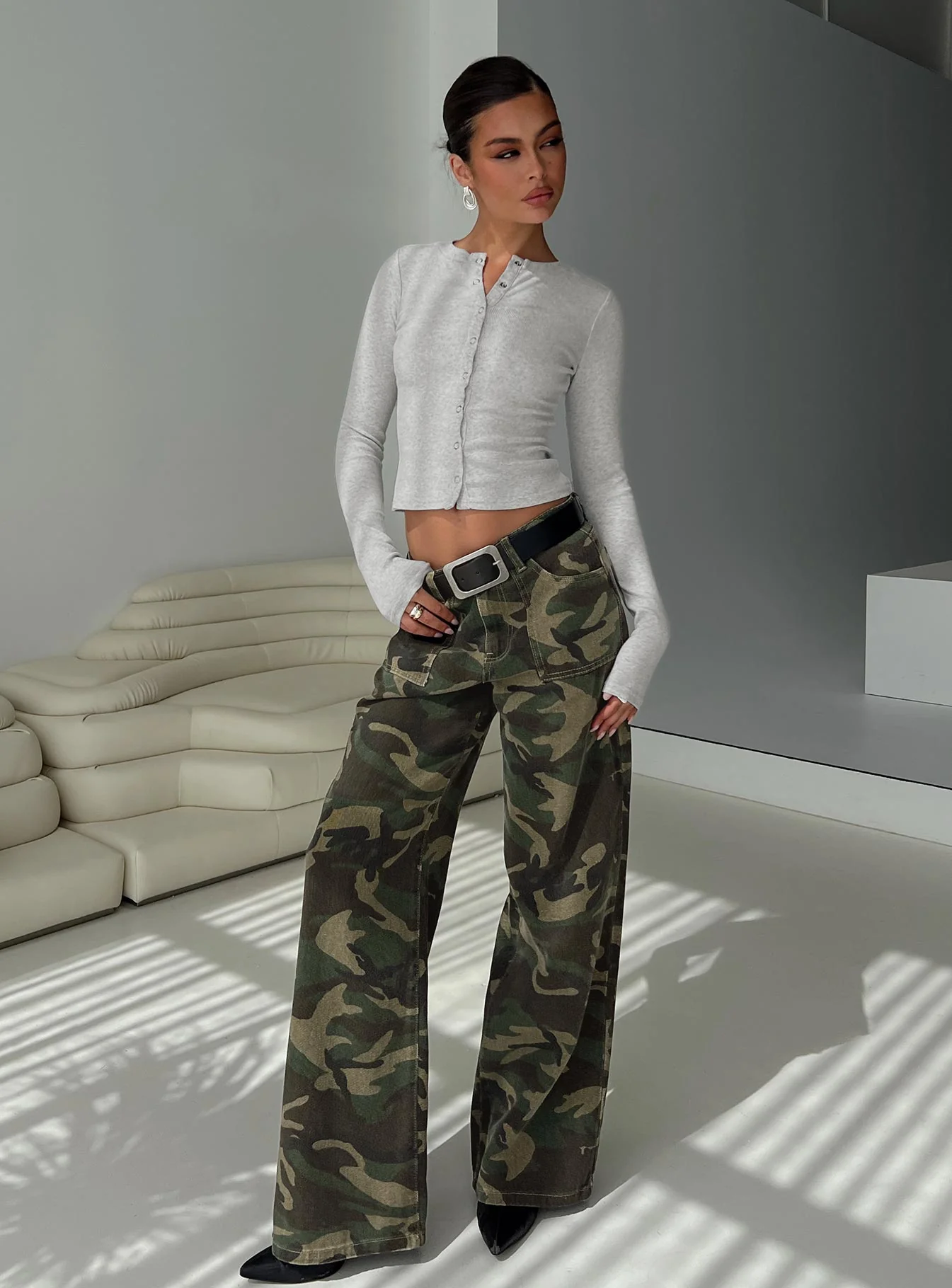 Sandra Dee Knit Top Grey Marle - Image 8