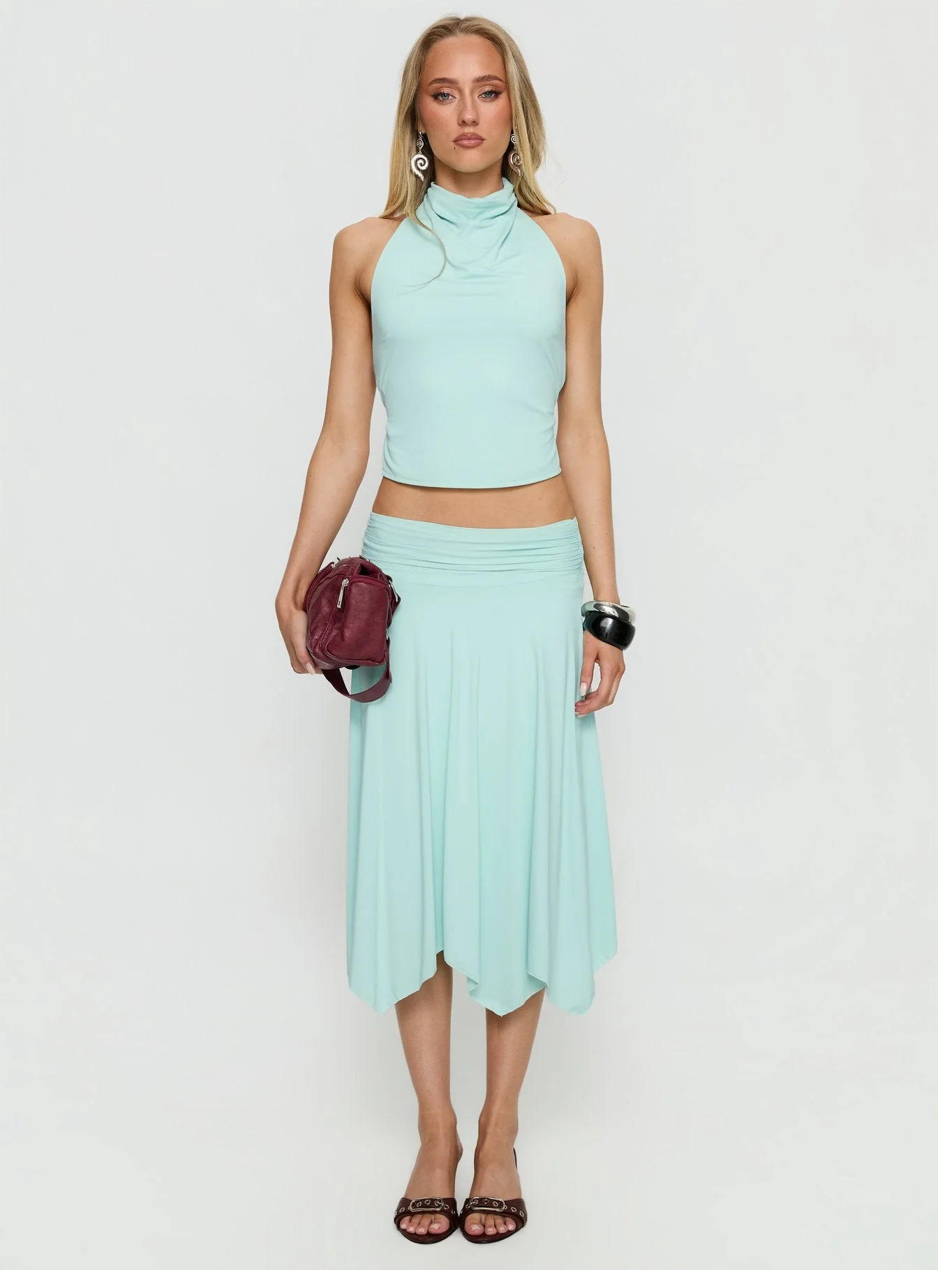 Scenic Route High Neck Top Blue - Image 7