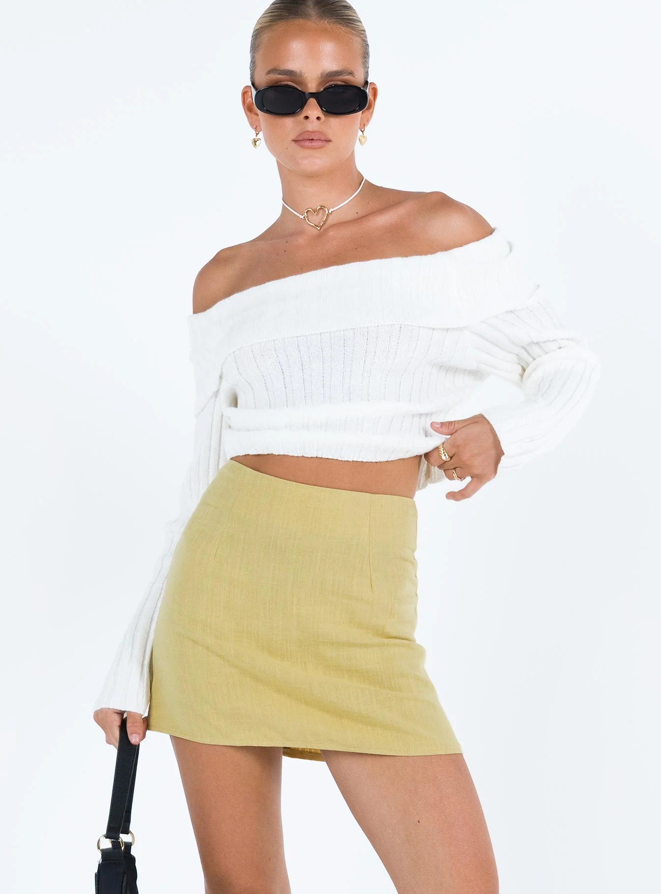 Selby Mini Skirt Lemon - Image 2
