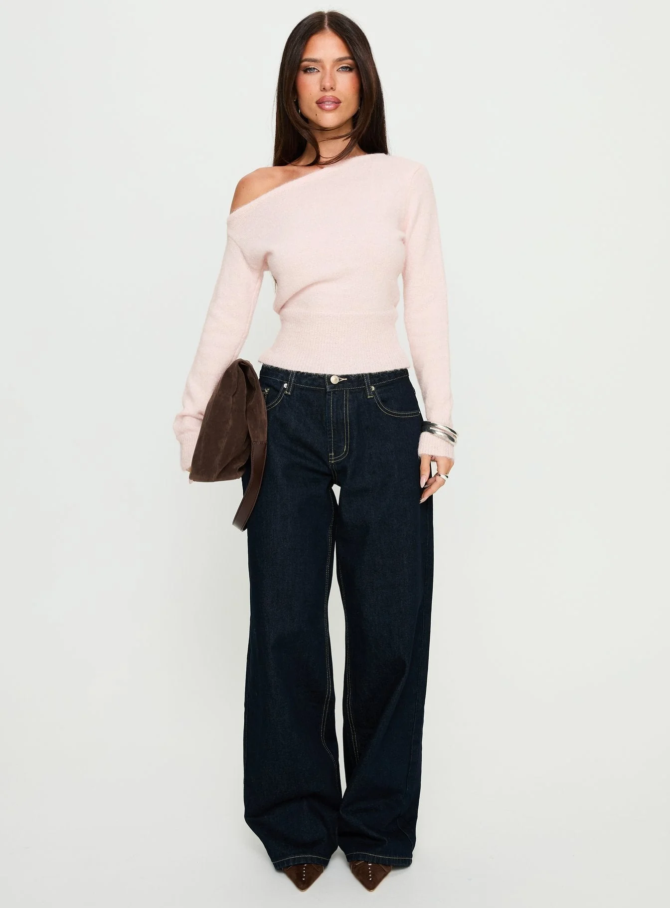 Serenitia Mid Rise Relaxed Jeans Dark Raw Wash - Image 9