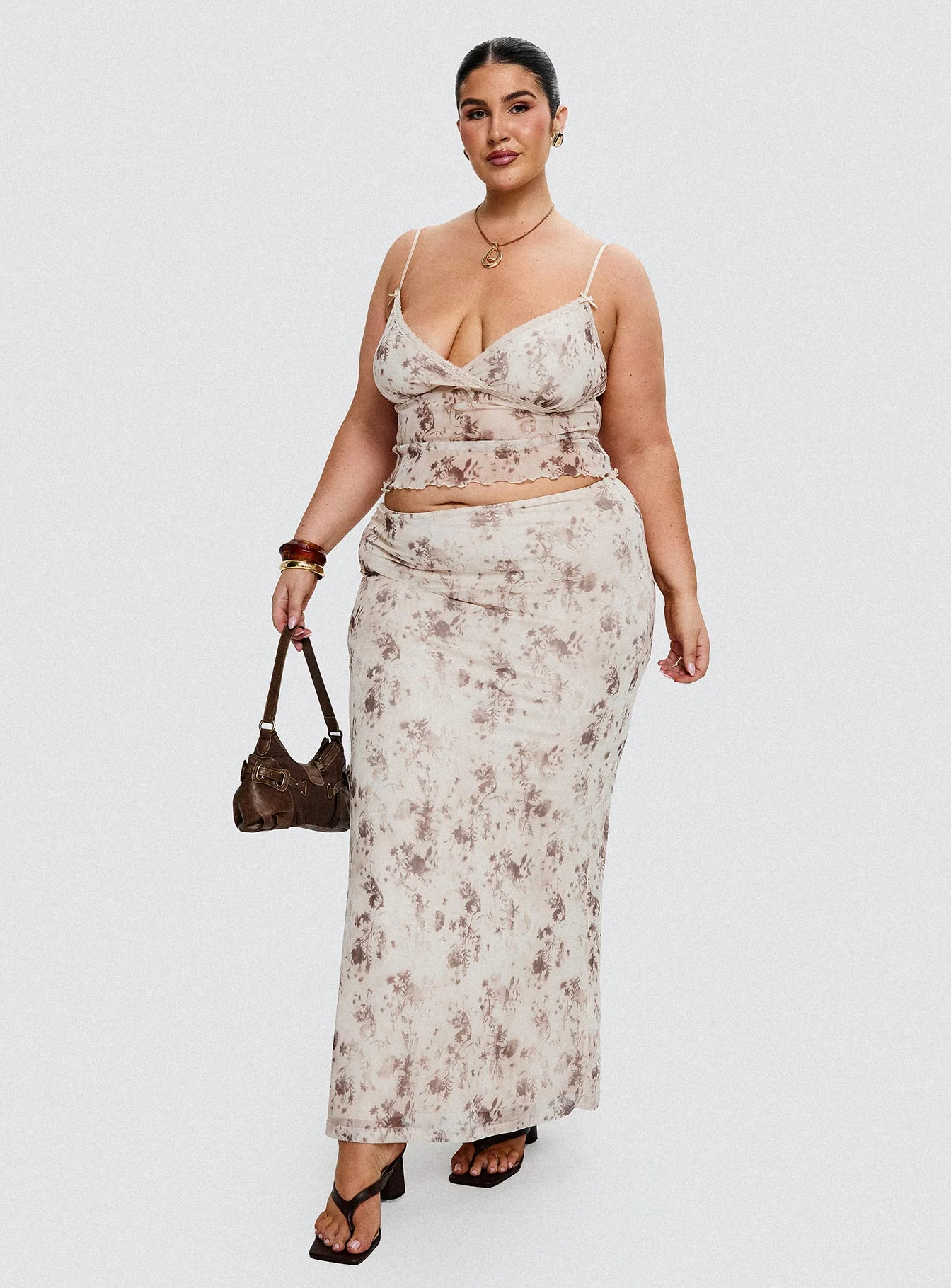 Shepherd Maxi Skirt Floral Multi Curve - Image 8