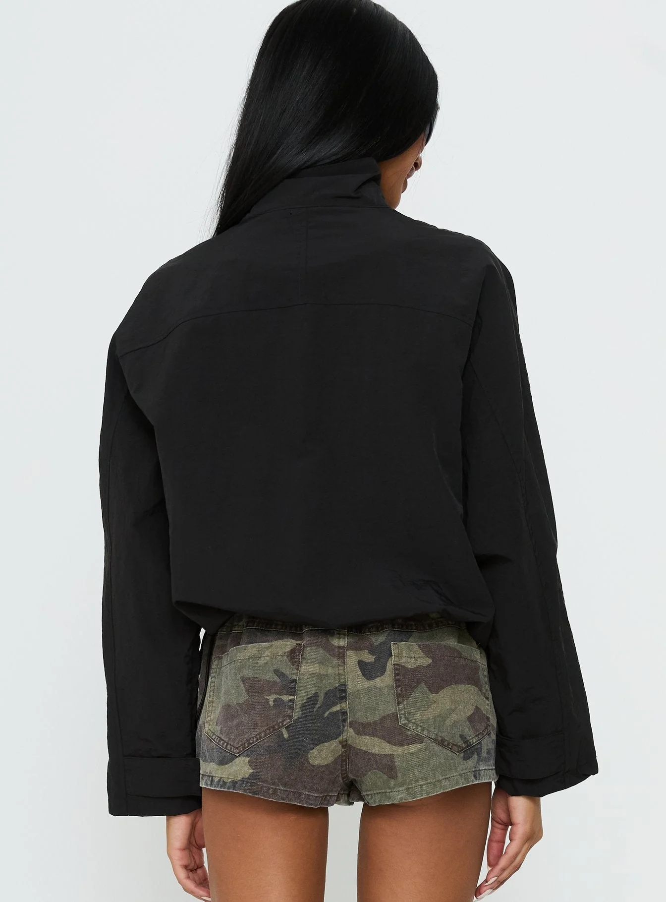 Shoreline Windbreaker Jacket Noir - Image 5