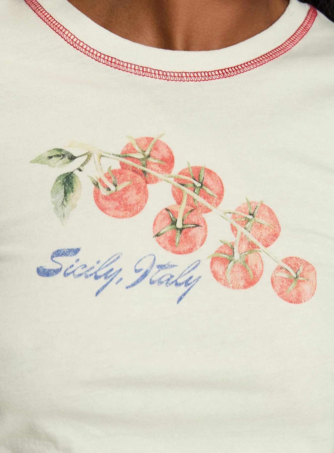 Siciliy Graphic Top Cream - Image 6
