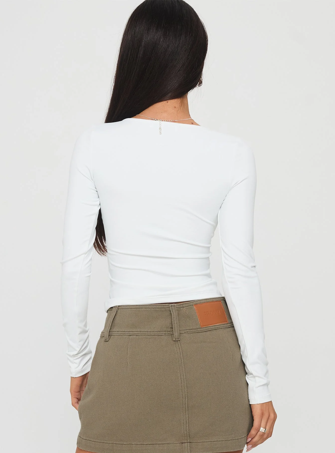 Sold On You Long Sleeve Top White - Image 5