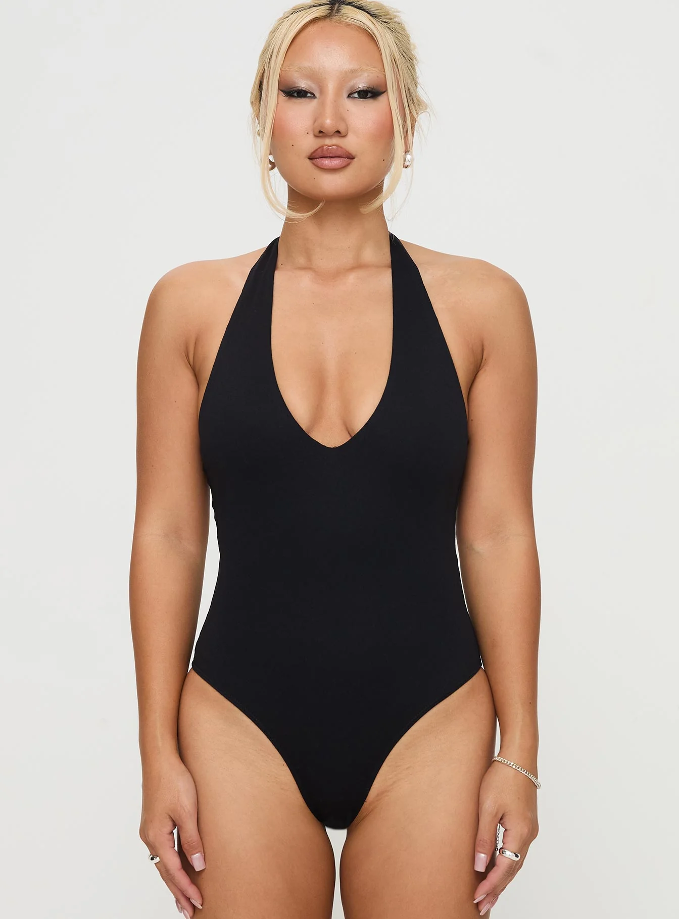 Someone New Halter Bodysuit Black Tall - Image 7