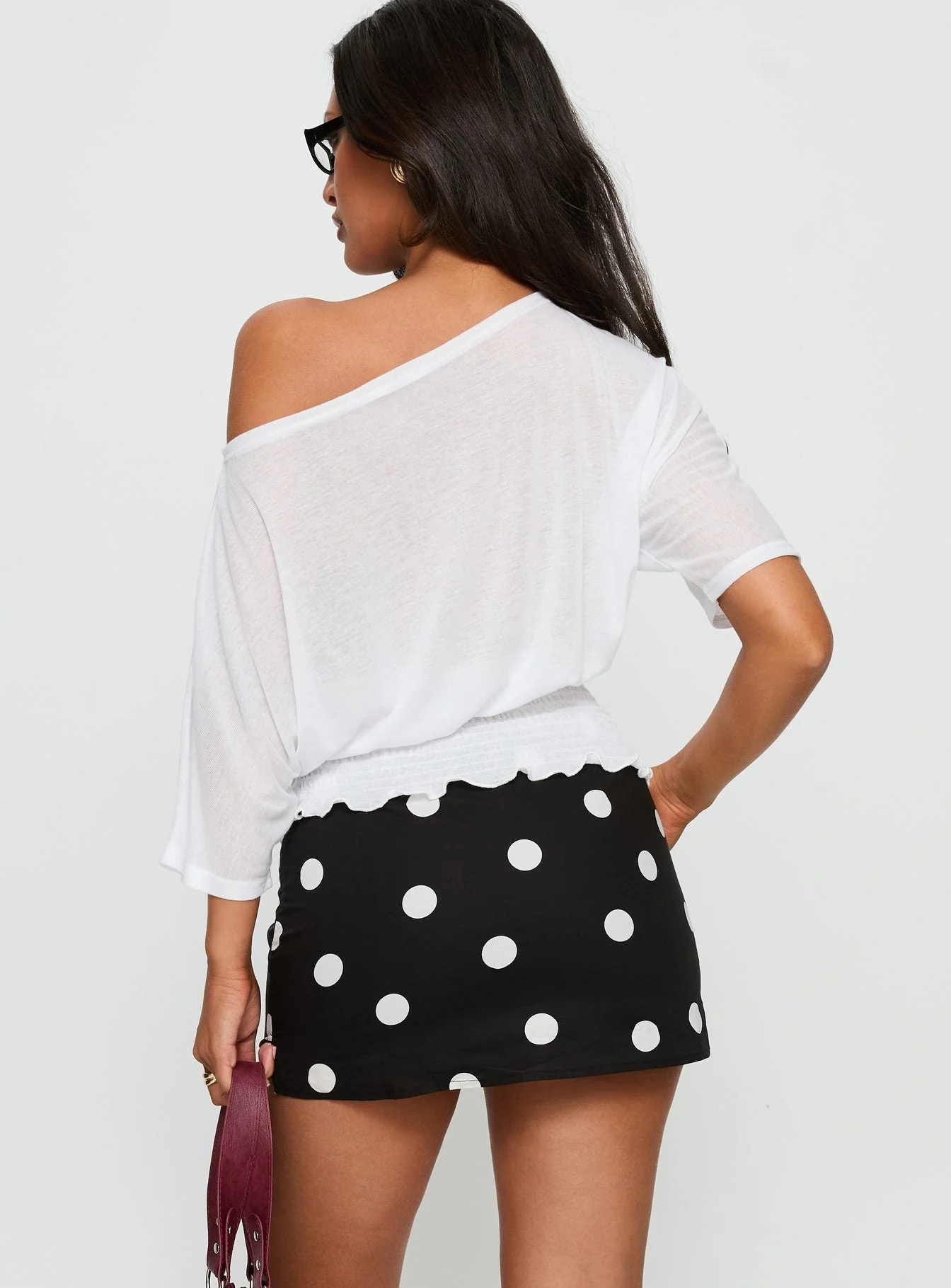 Special Treat Skort Black / White Polka Dot - Image 5