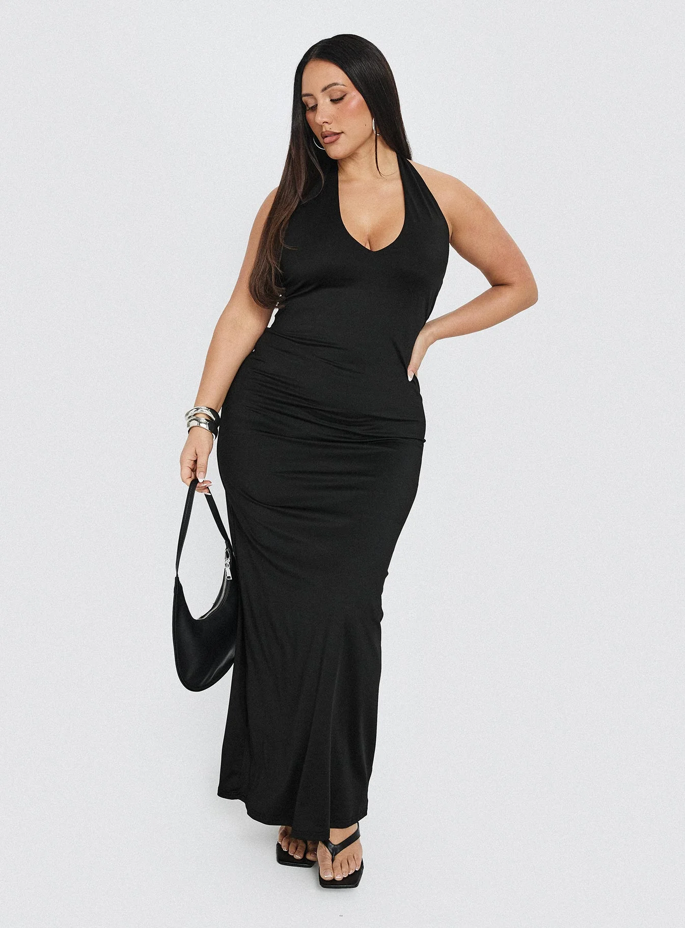 Spicy Maxi Dress Black Curve - Image 8