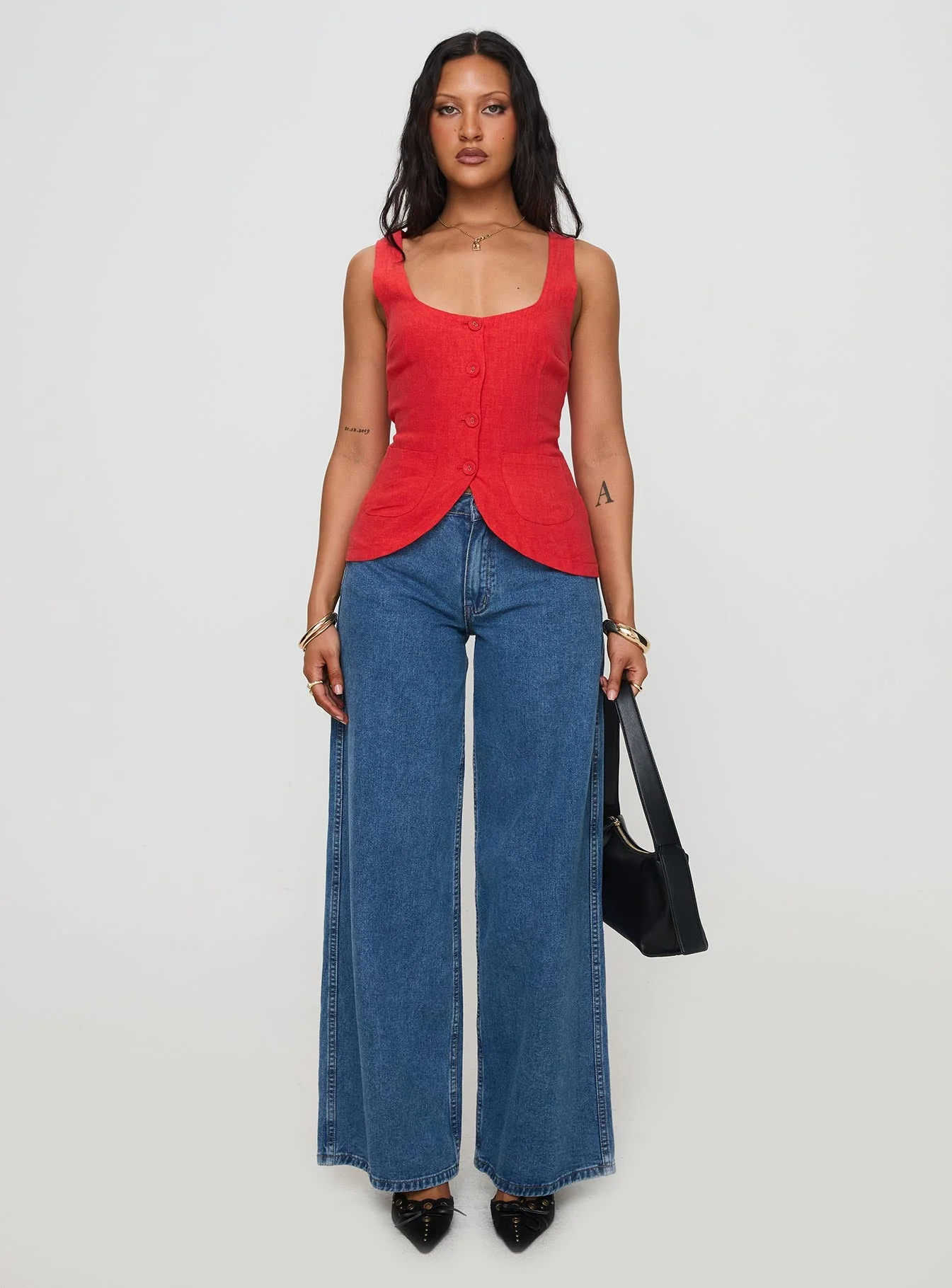 Spirito Vest Top Red - Image 7