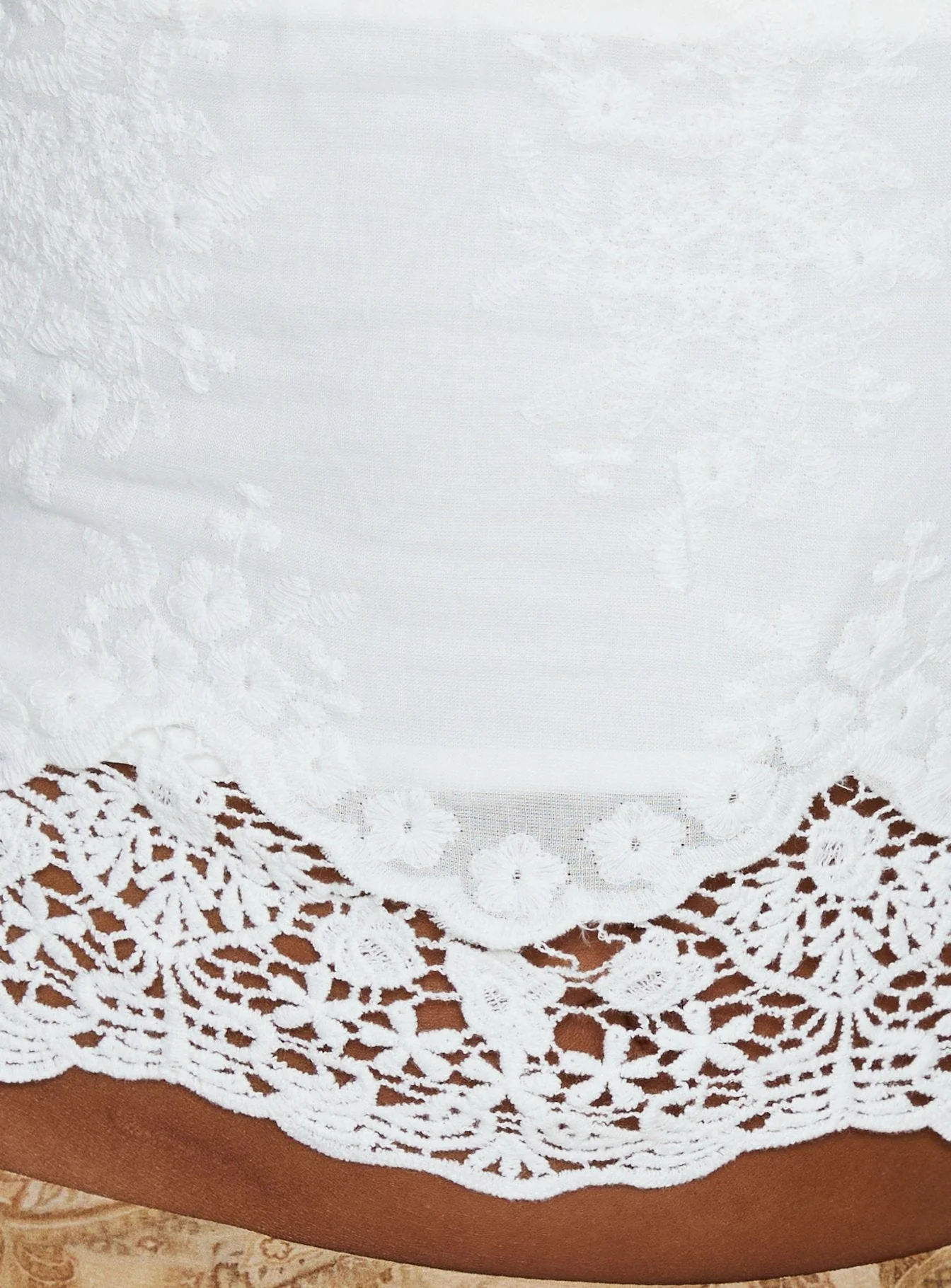Starlina Lace Trim Cami Top White - Image 7