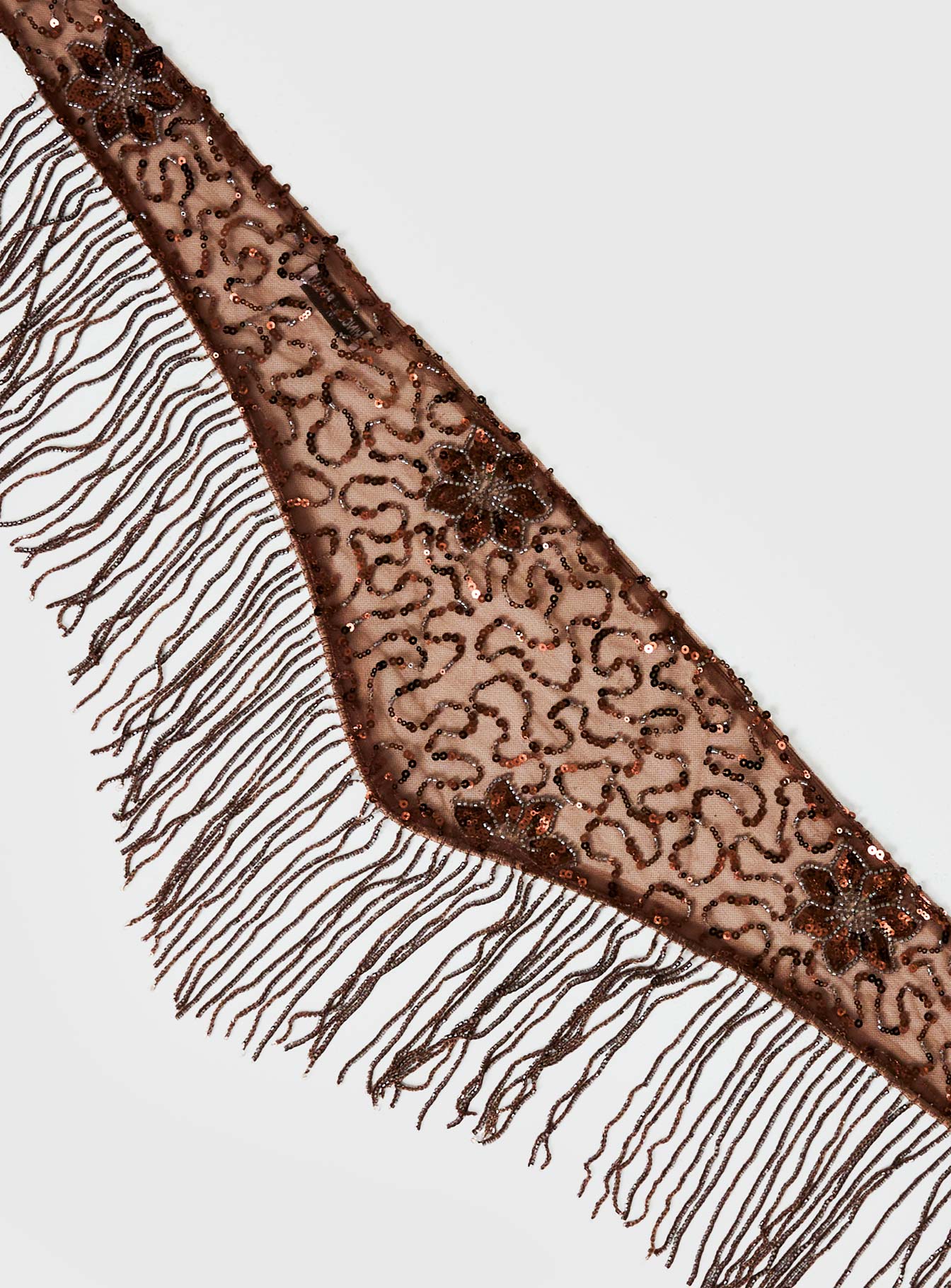 Stay Chill Tassel Detail Sheer Belt Brown - Image 3