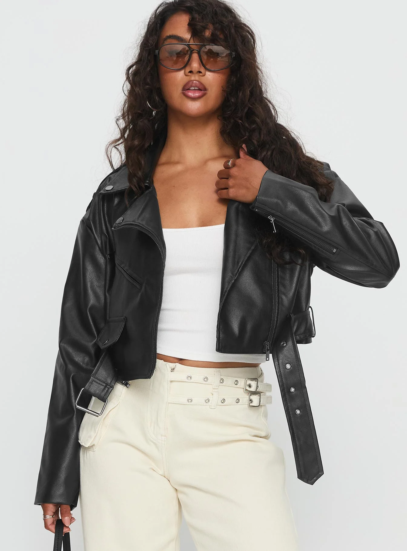 Stormwatch Faux Leather Jacket Black