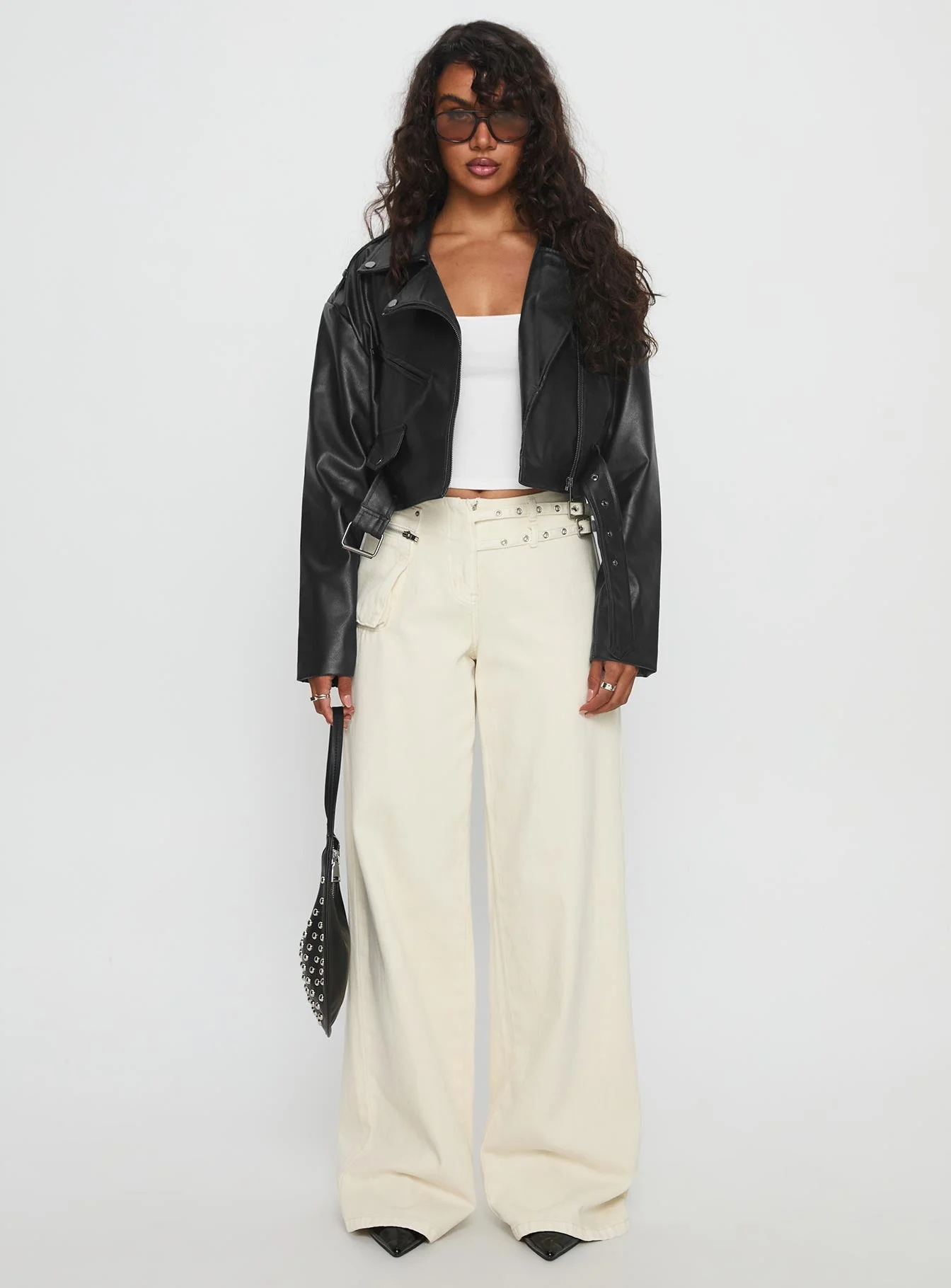 Stormwatch Faux Leather Jacket Black - Image 6