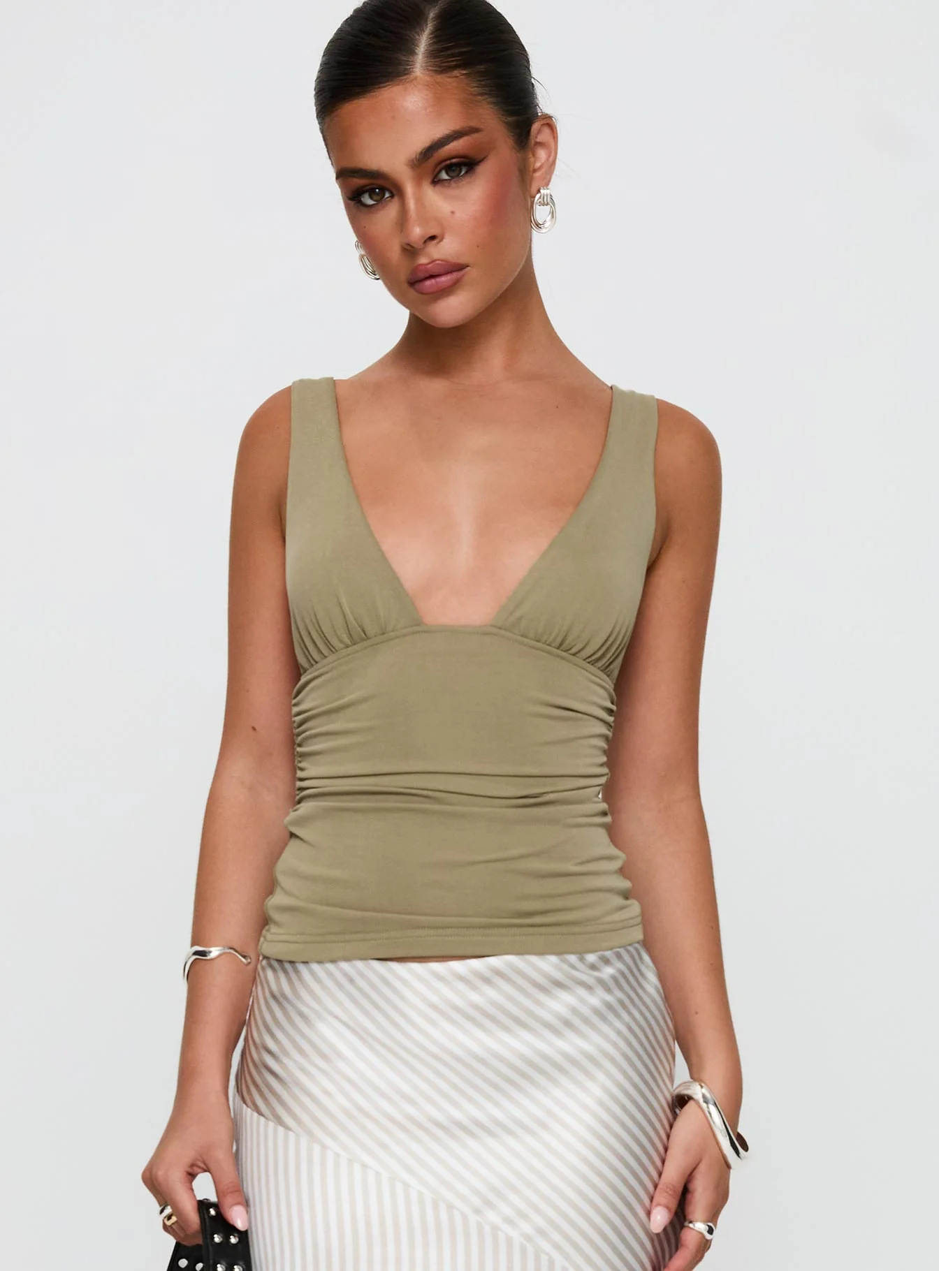 Sublime Ruched Top Green - Image 2
