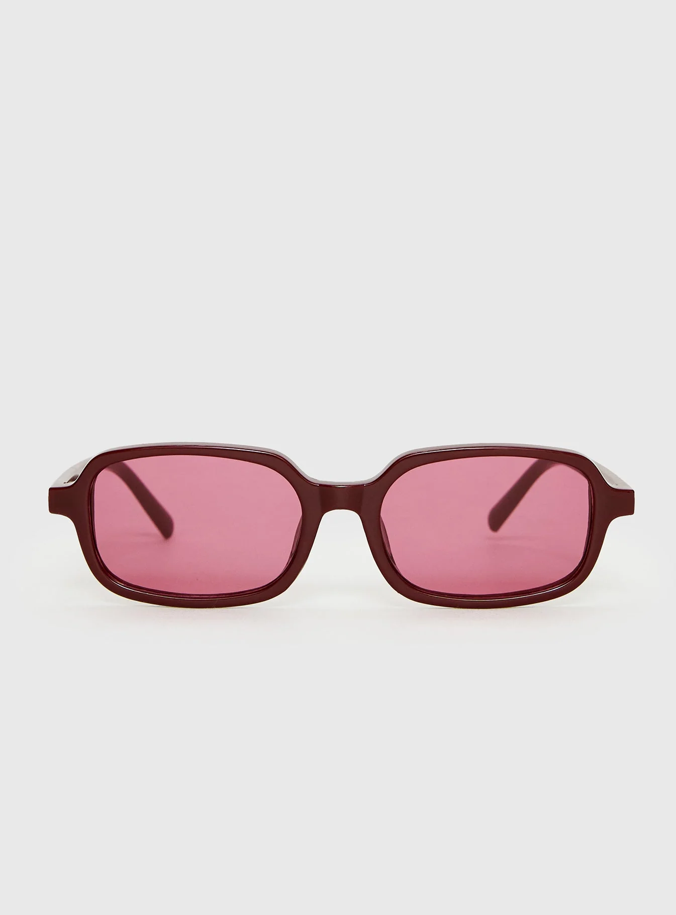 Such A Sweetie Rectangle Sunglasses Red - Image 2