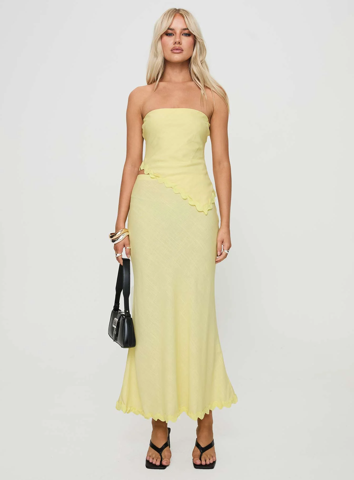 Sunburst Strapless Top Yellow - Image 7
