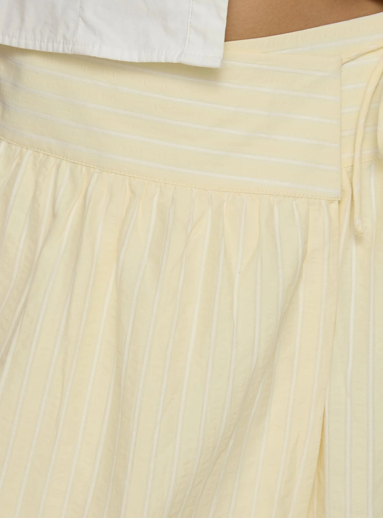 Sunney Wrap Midi Skirt Yellow - Image 6