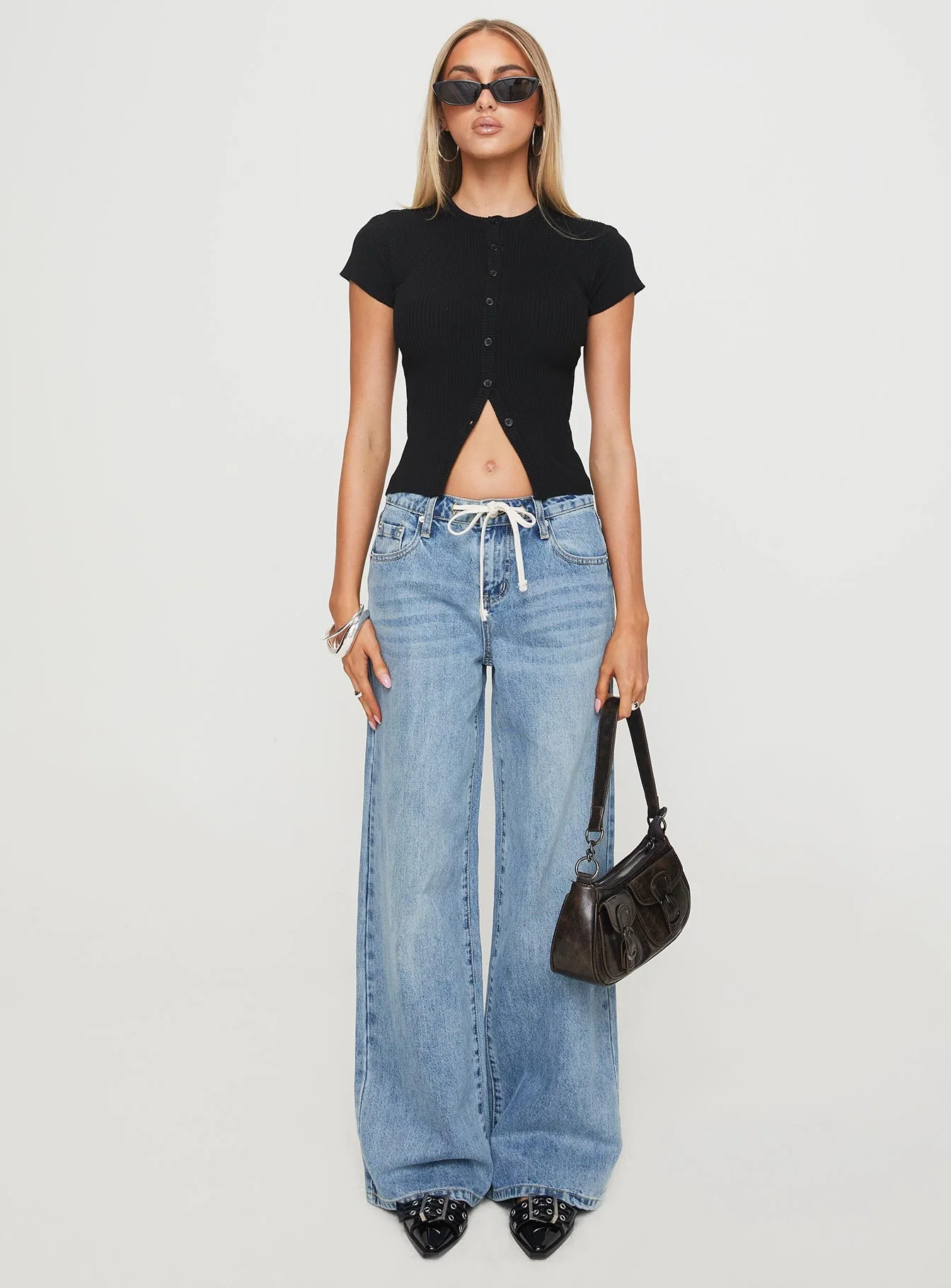 Suzu Knit Top Black - Image 7