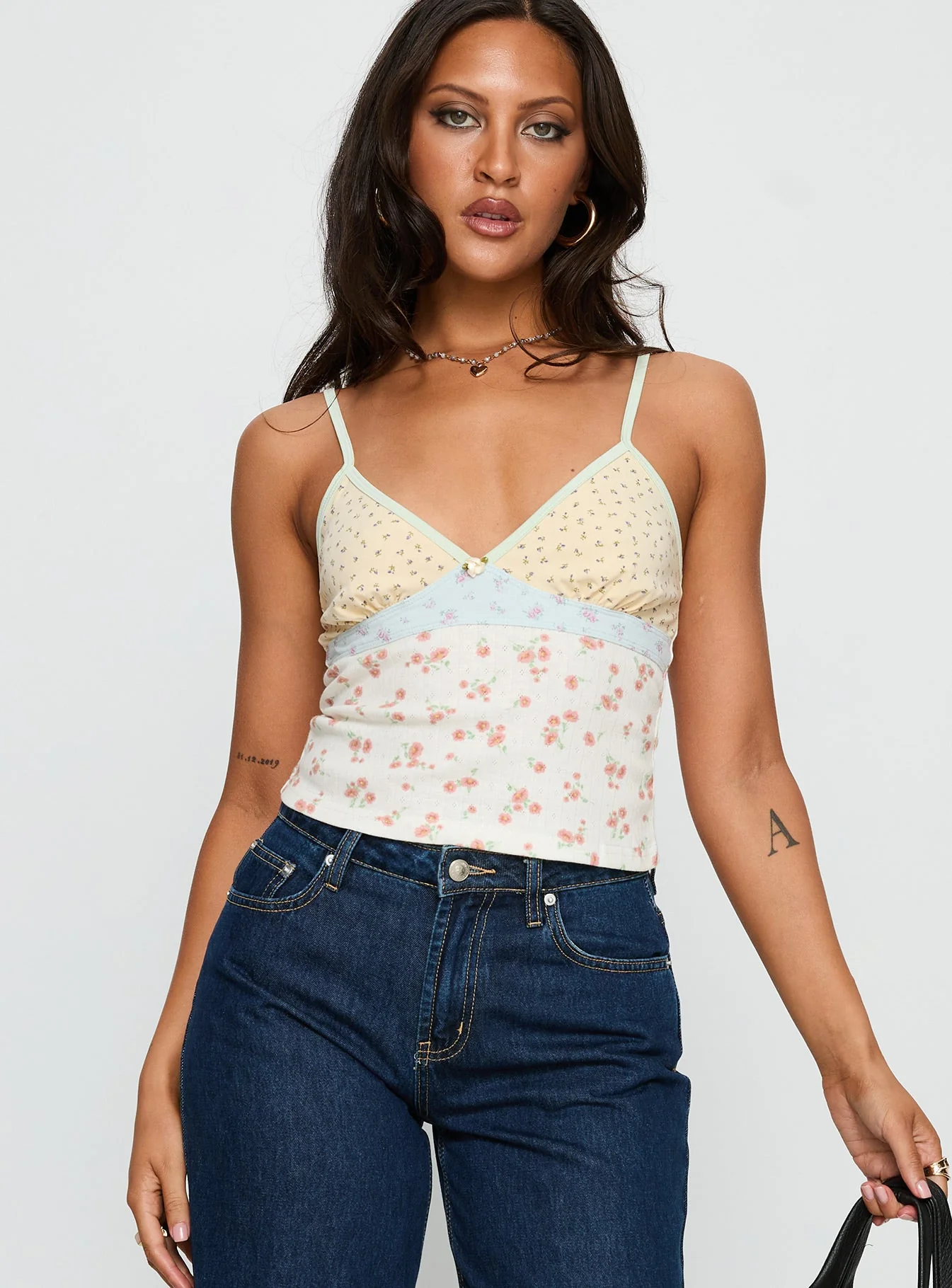 Talene Patchwork Cami Top Multi
