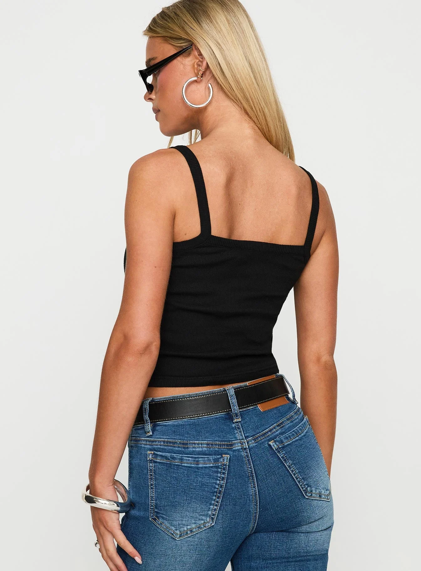 Text Me 24/7 Graphic Tank Black - Image 4