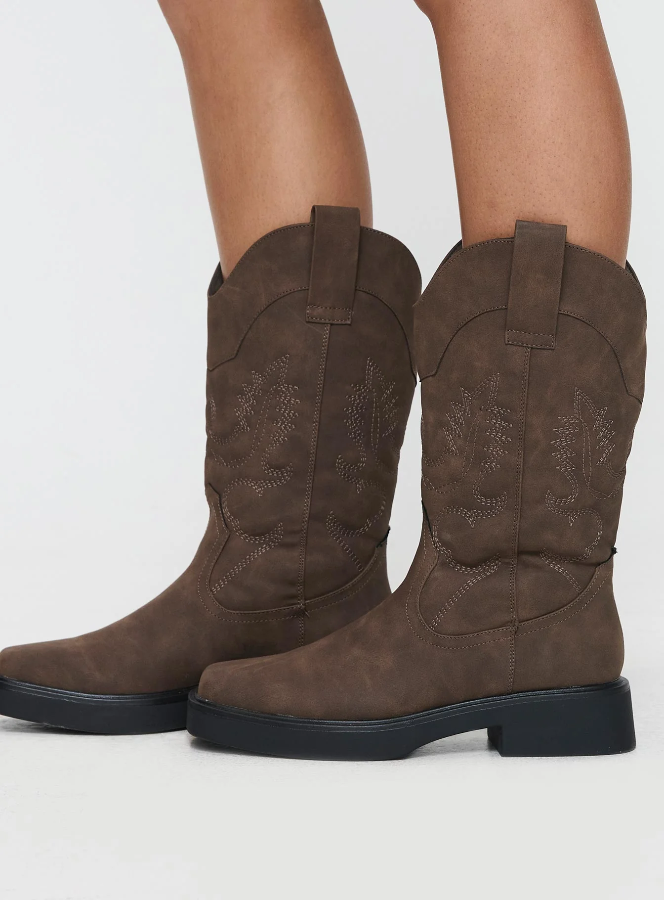 Therapy Envy Cowboy Boots Stone - Image 3