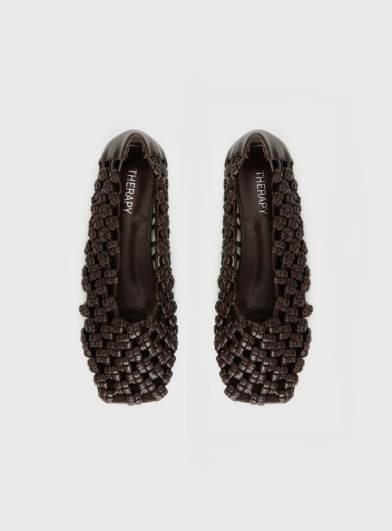 Therapy Genesis Woven Flats Chocolate - Image 5
