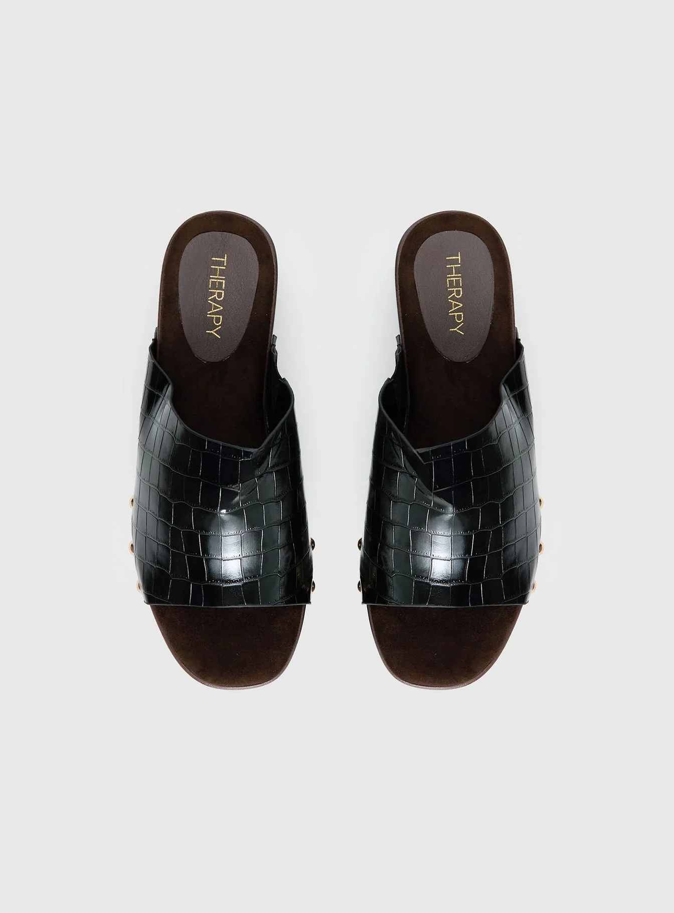 Therapy Imani Platform Sandals Black - Image 5
