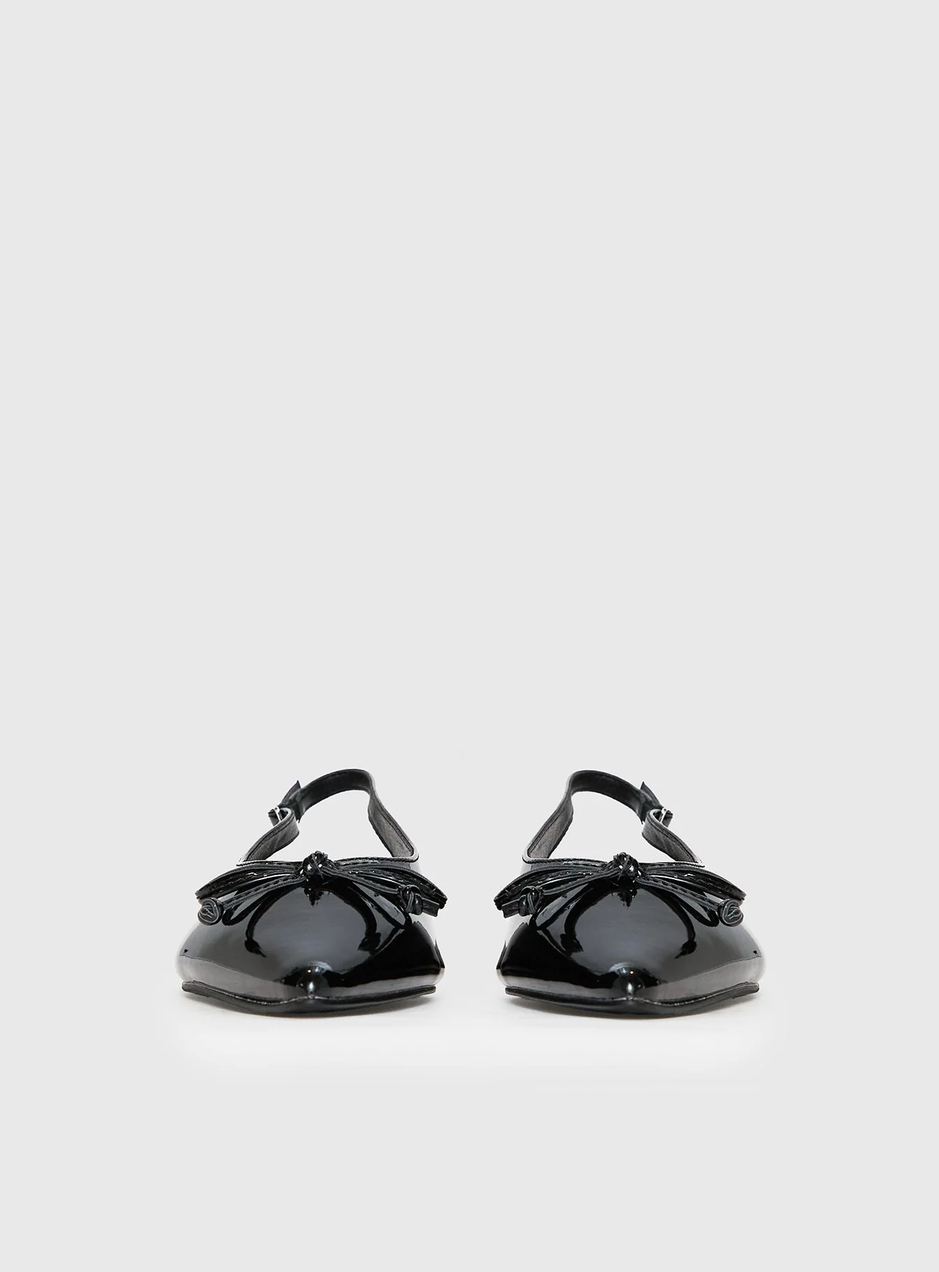 Therapy Lavin Pointed Toe Flats Black Patent - Image 4