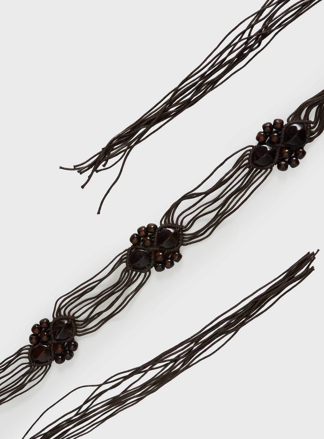 Think About Me Woven Belt Chocolate - Image 3